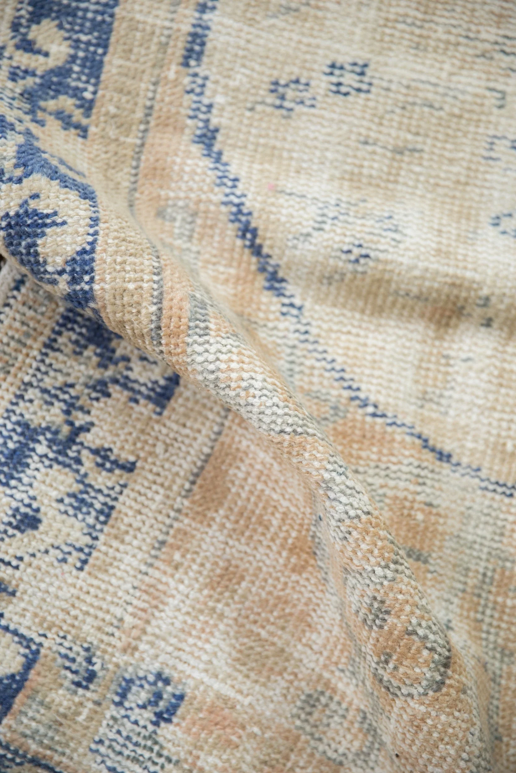3x4.5 Vintage Distressed Oushak Rug - Image 8