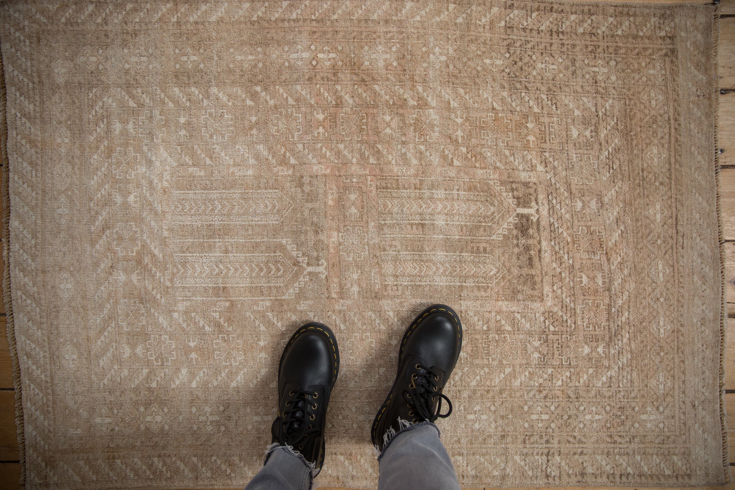 3x4.5 Vintage Distressed Turkmen Rug - Image 2