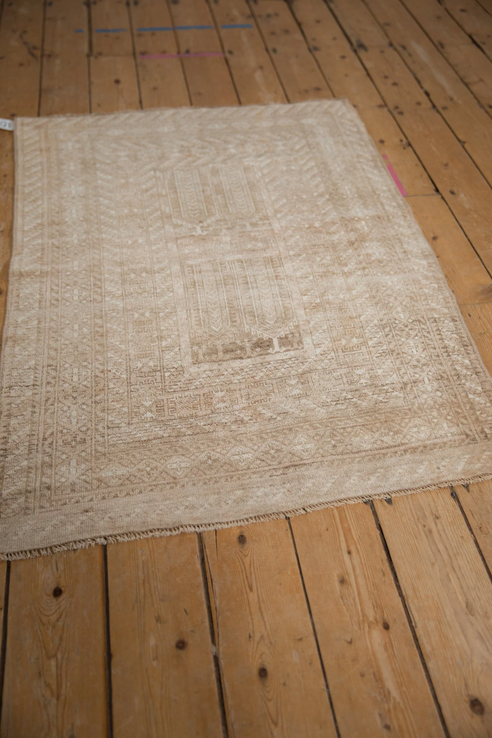 3x4.5 Vintage Distressed Turkmen Rug - Image 3