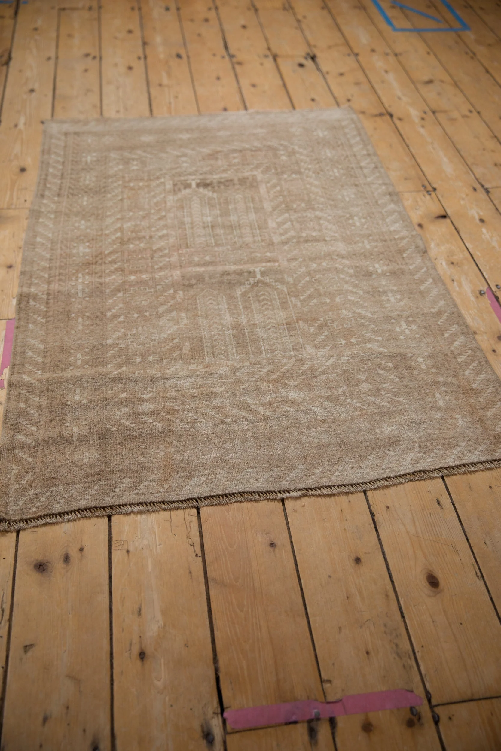 3x4.5 Vintage Distressed Turkmen Rug - Image 6