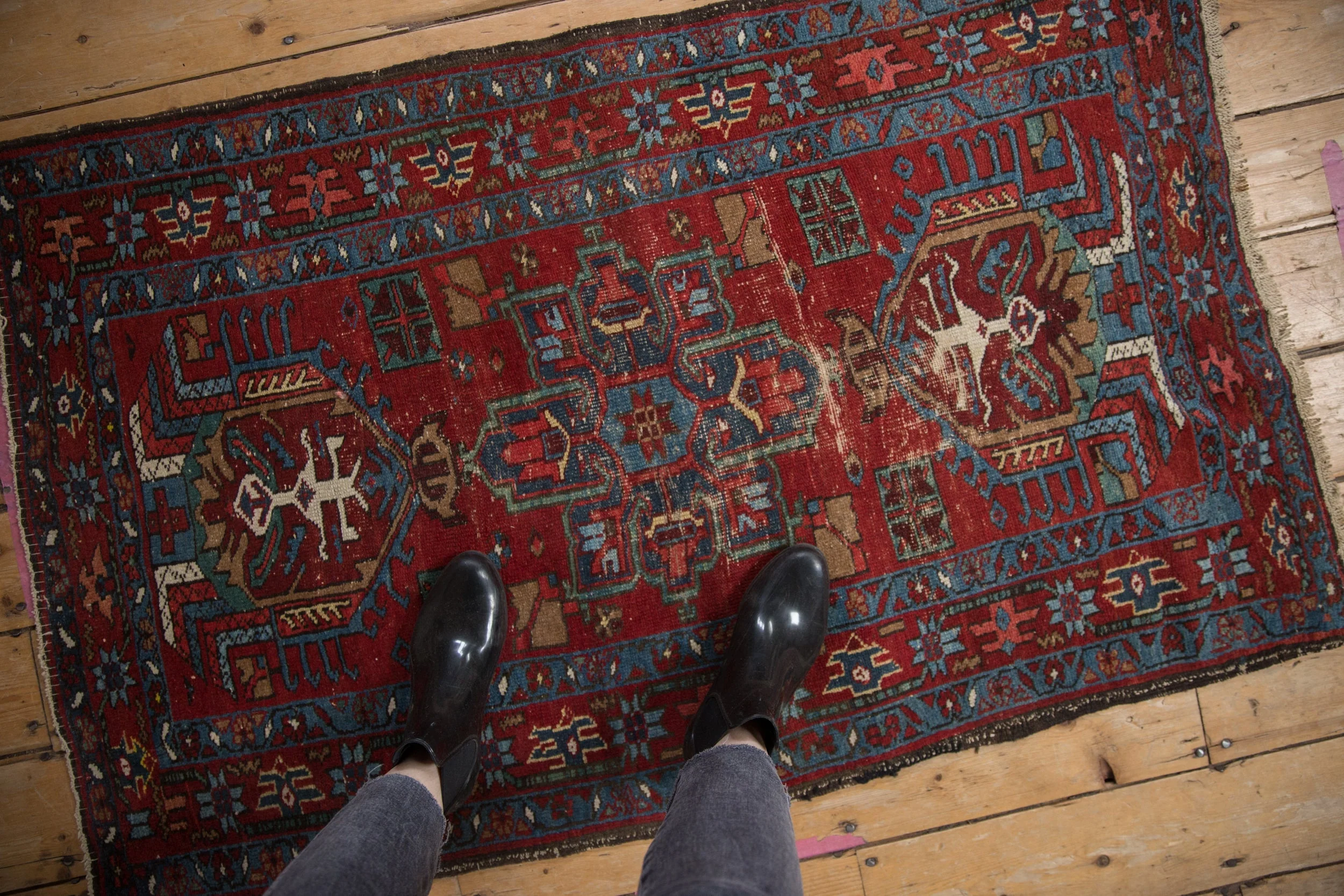 3x4.5 Vintage Fine Karaja Rug - Image 2