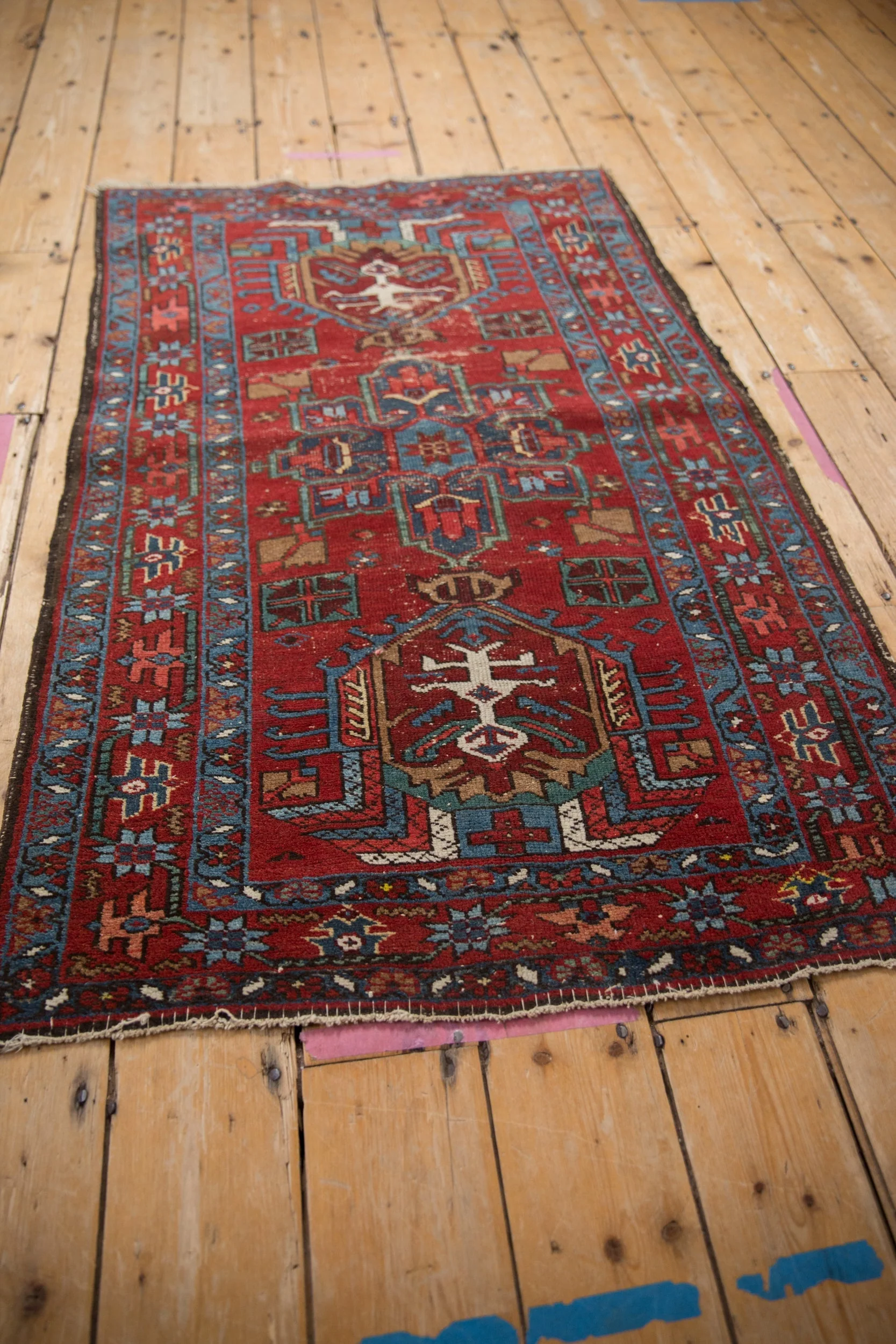 3x4.5 Vintage Fine Karaja Rug - Image 6