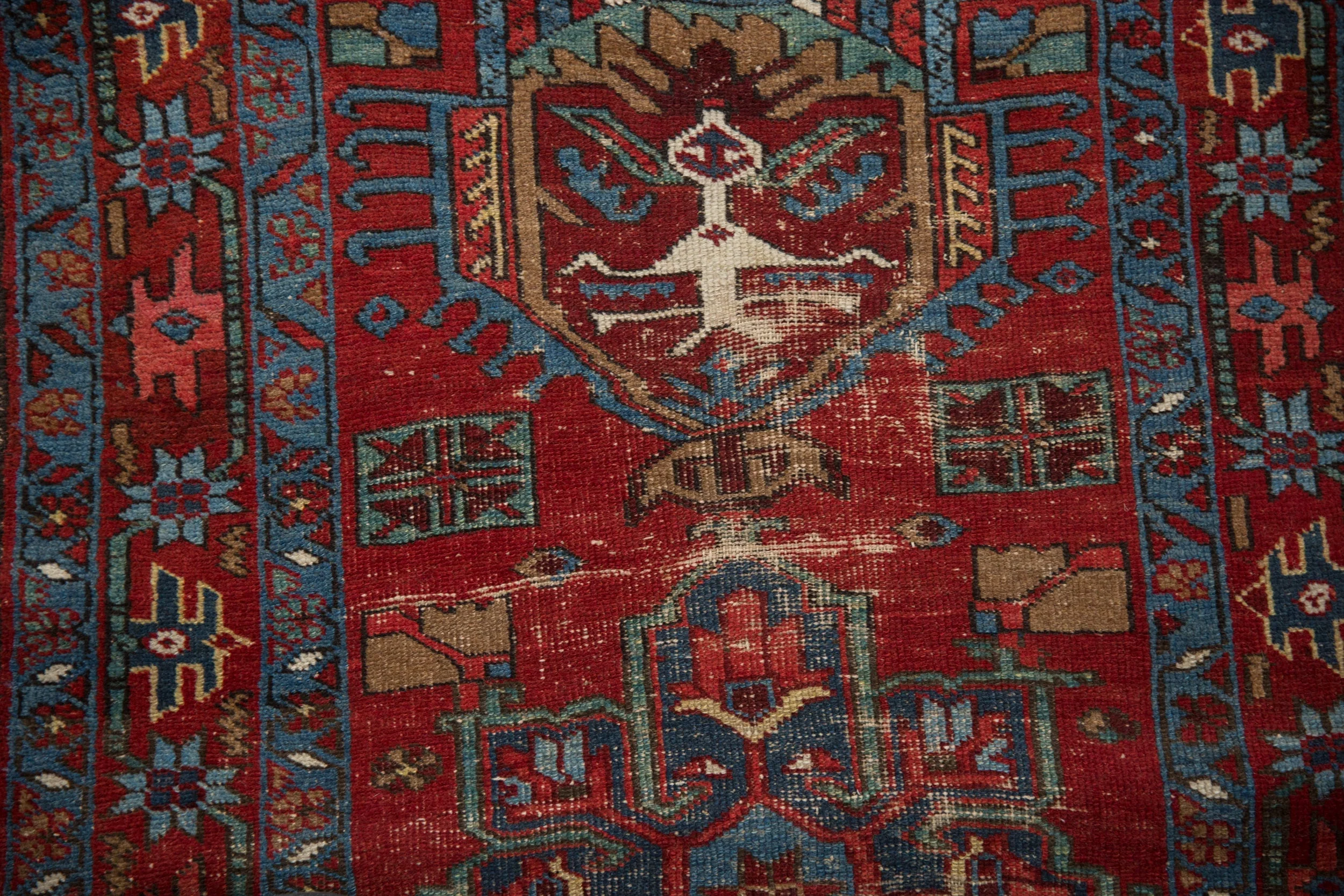 3x4.5 Vintage Fine Karaja Rug - Image 9