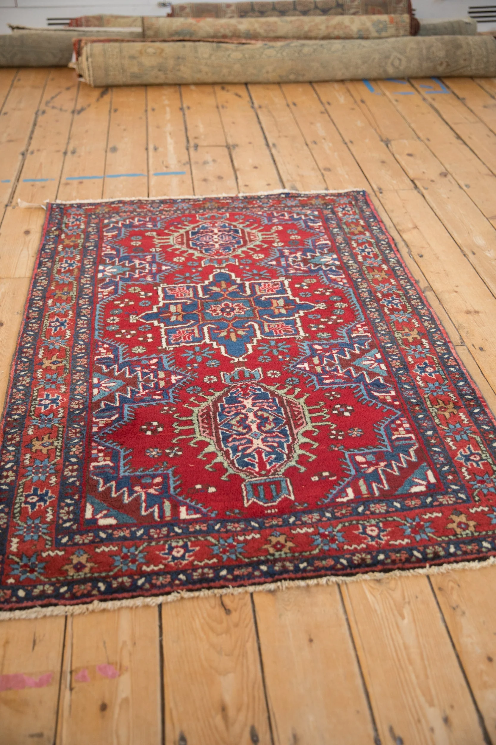 3x4.5 Vintage Fine Karaja Rug - Image 4