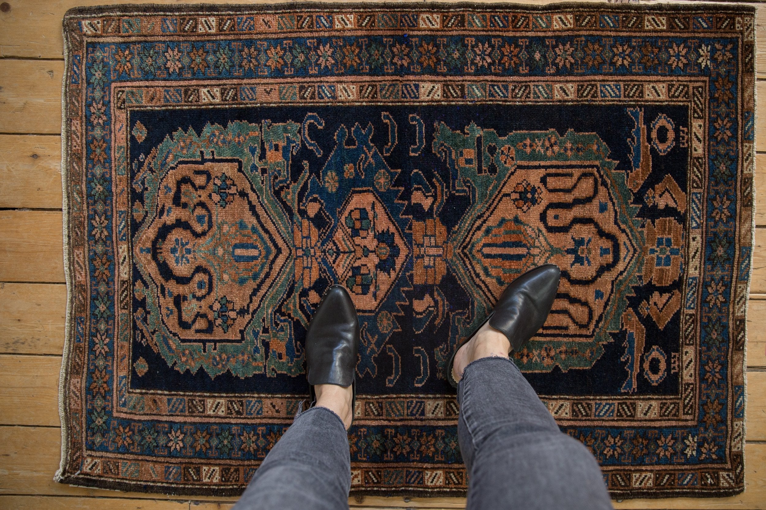 3x4.5 Vintage Fine Malayer Rug - Image 2