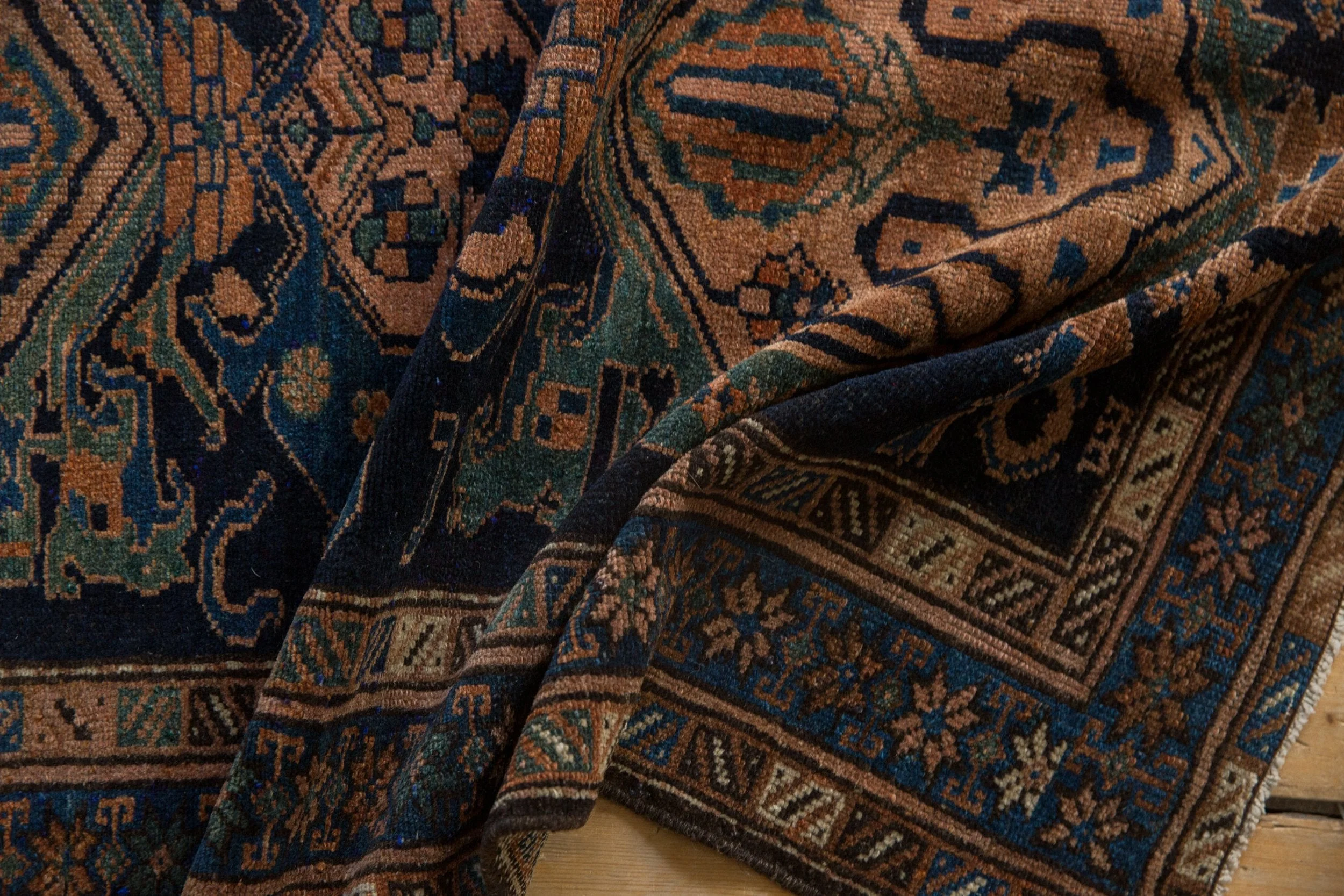3x4.5 Vintage Fine Malayer Rug - Image 9