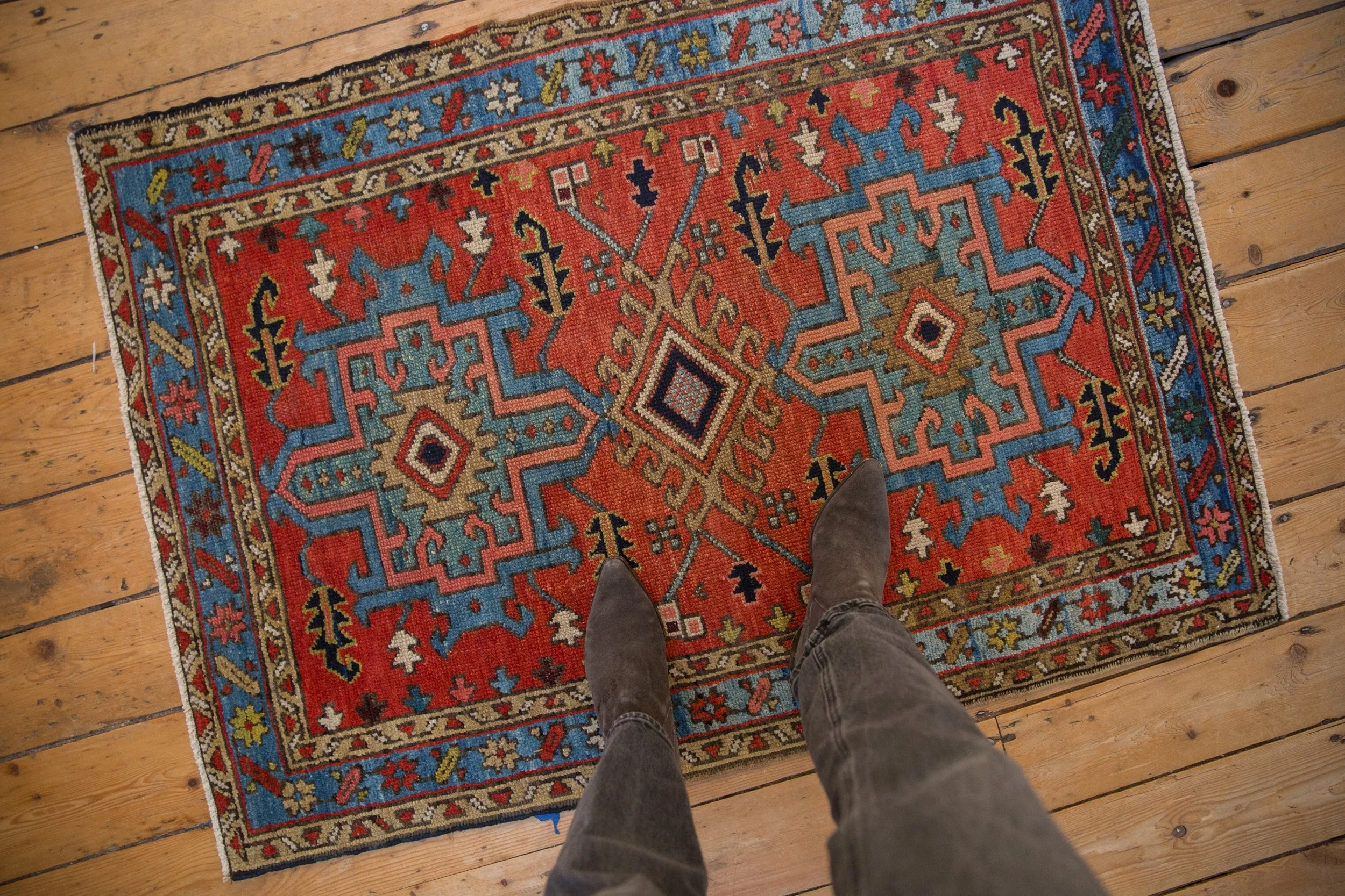 3x4.5 Vintage Karaja Rug - Image 2