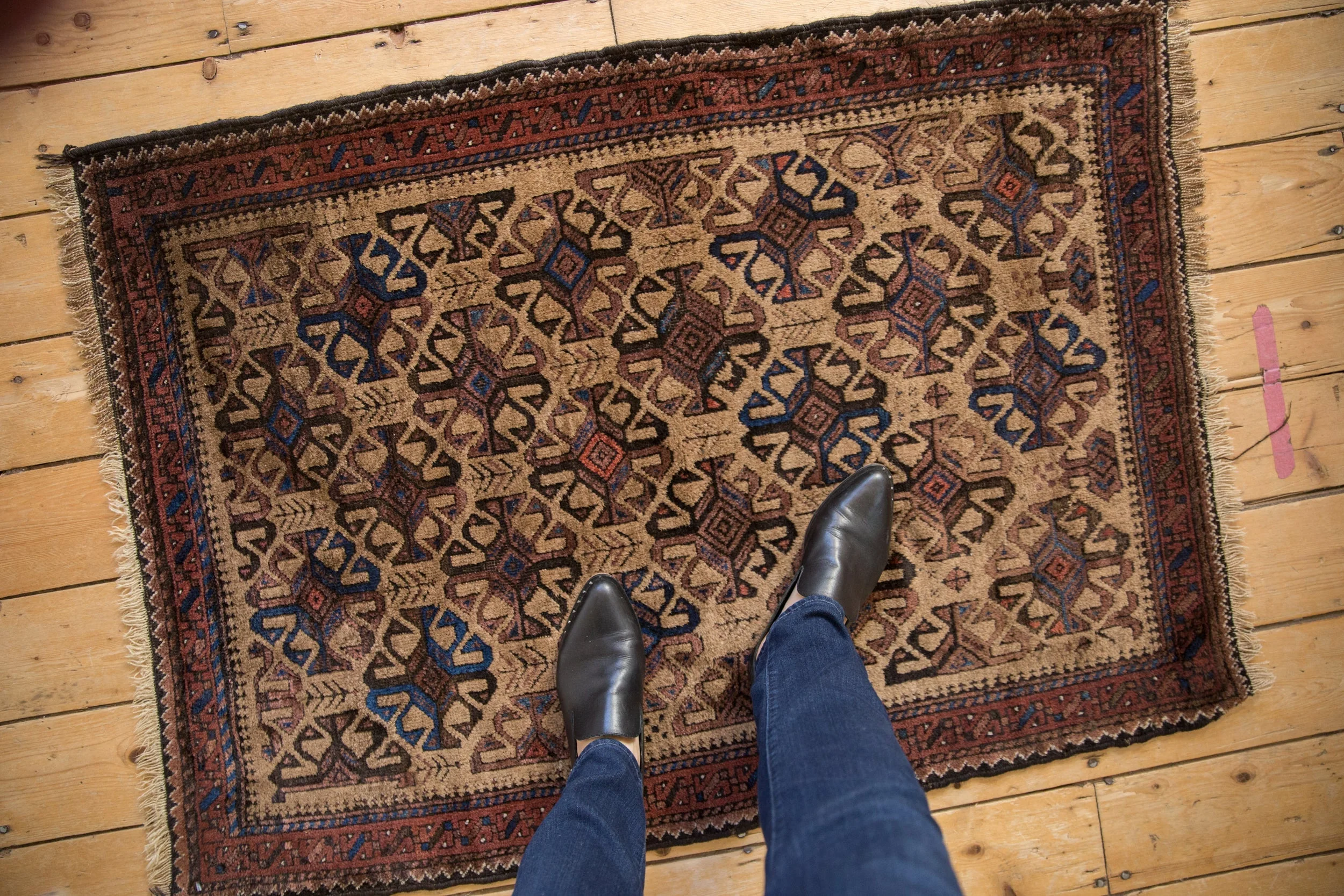 3x4 Vintage Belouch Square Rug - Image 2