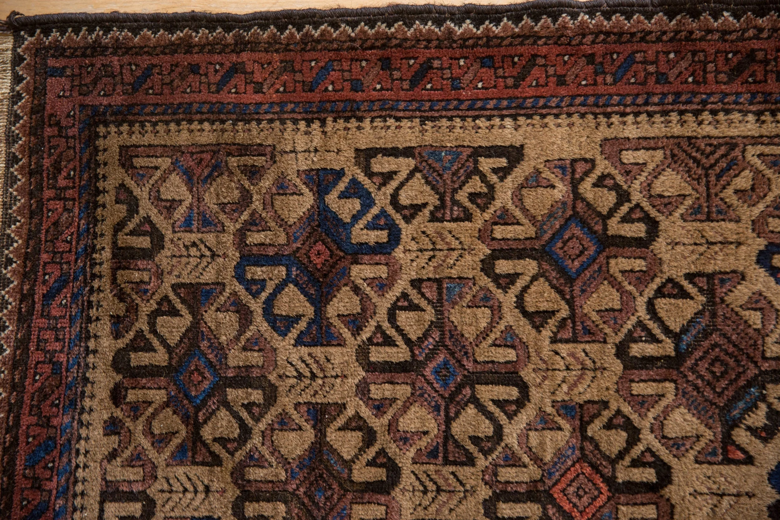 3x4 Vintage Belouch Square Rug - Image 3