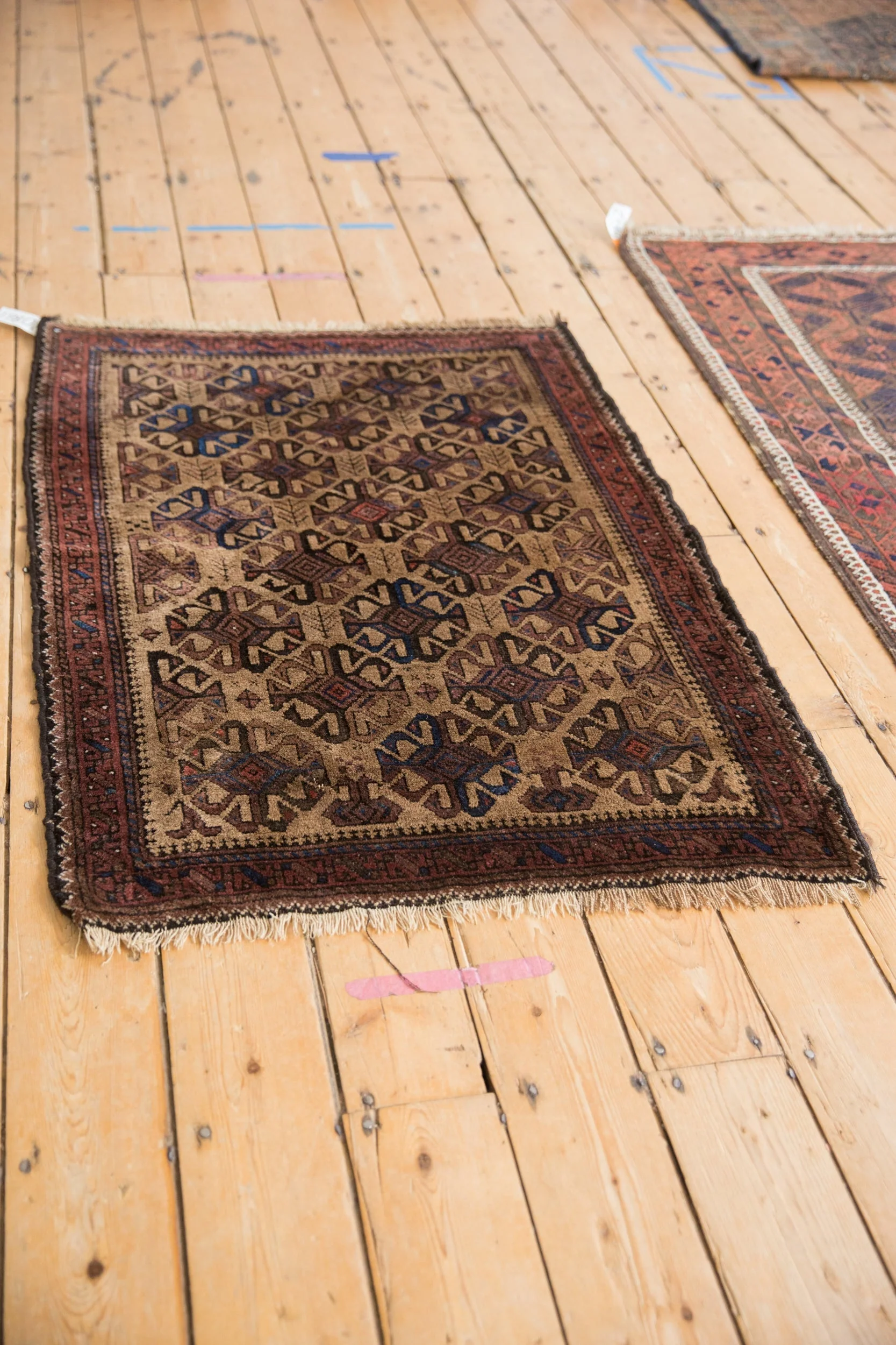 3x4 Vintage Belouch Square Rug - Image 4