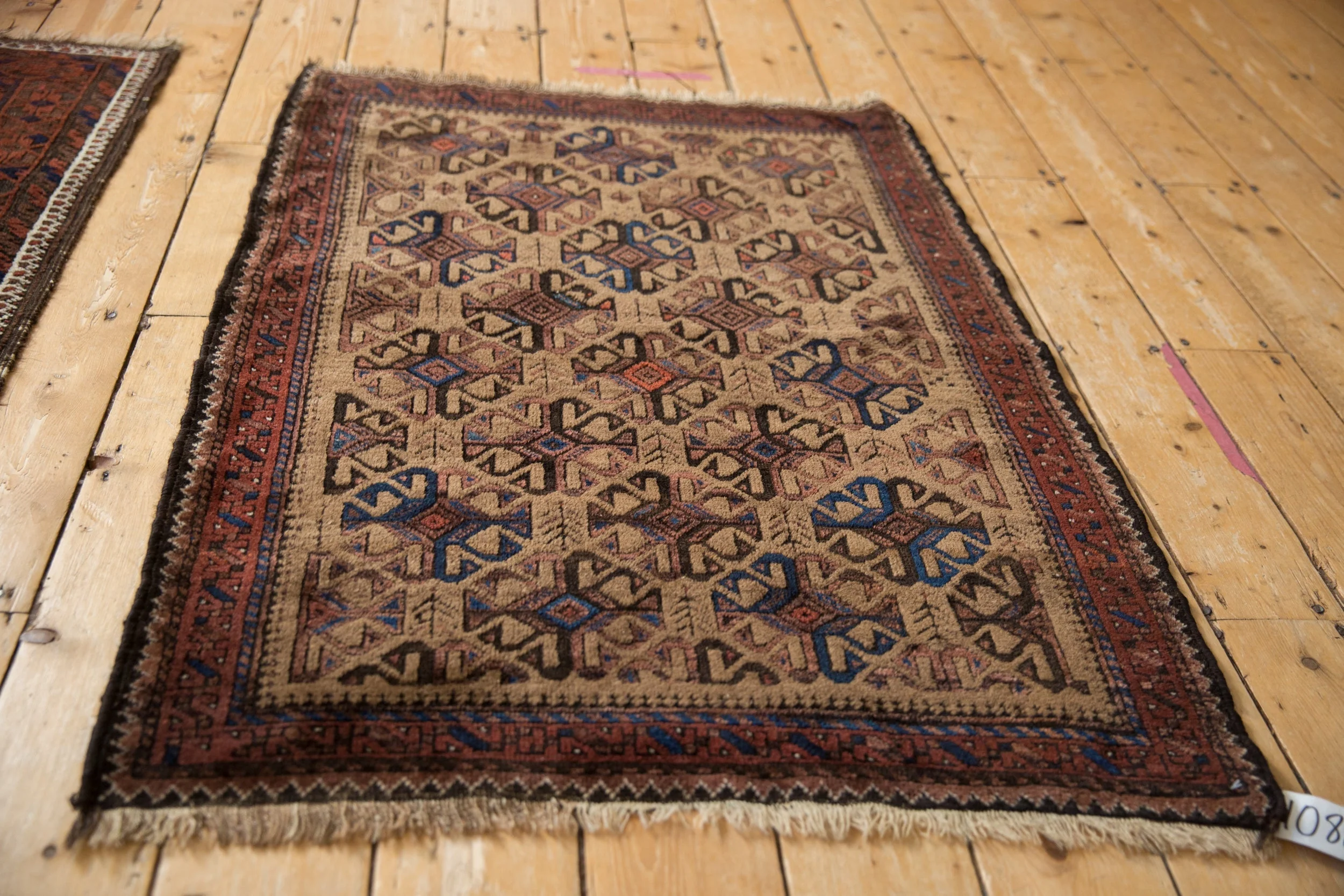 3x4 Vintage Belouch Square Rug - Image 6