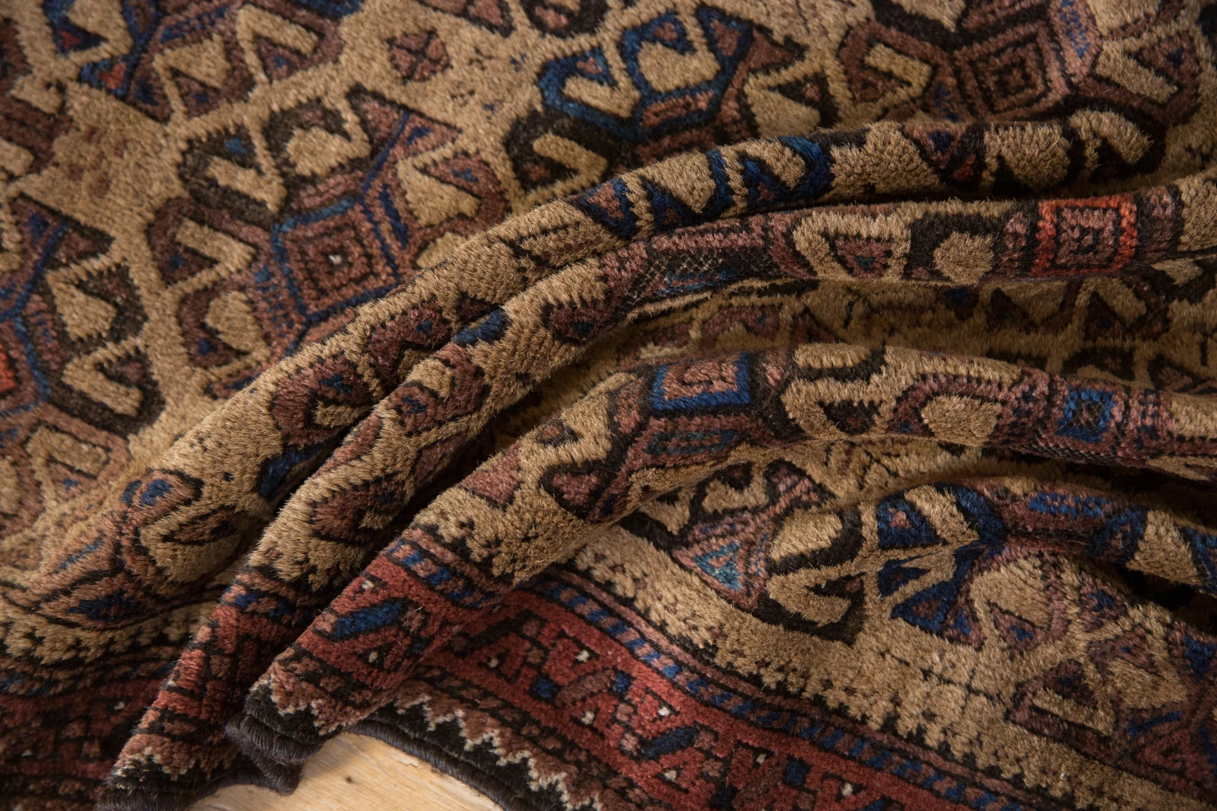 3x4 Vintage Belouch Square Rug - Image 7