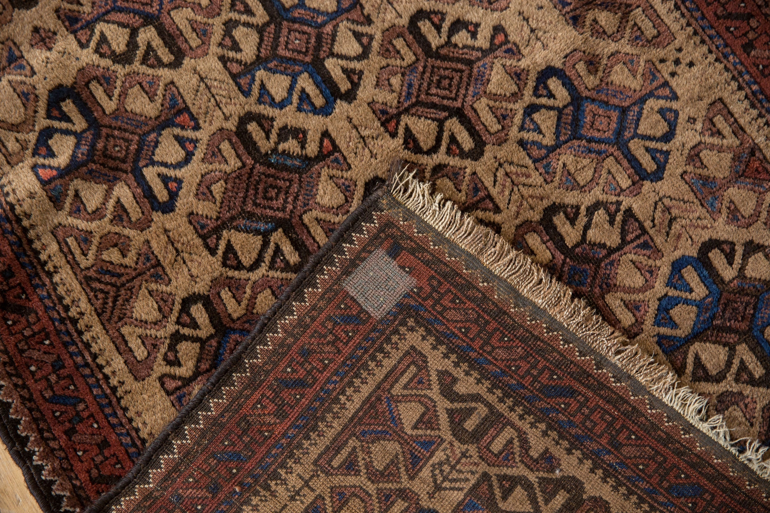 3x4 Vintage Belouch Square Rug - Image 8