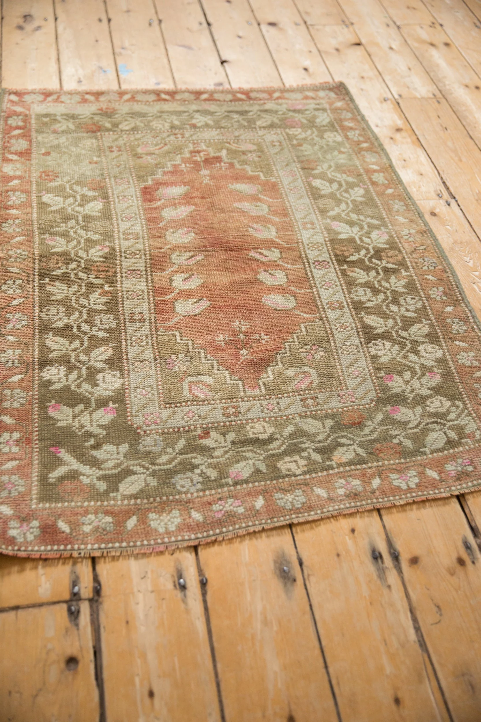 3x4 Vintage Distressed Melas Square Rug - Image 6