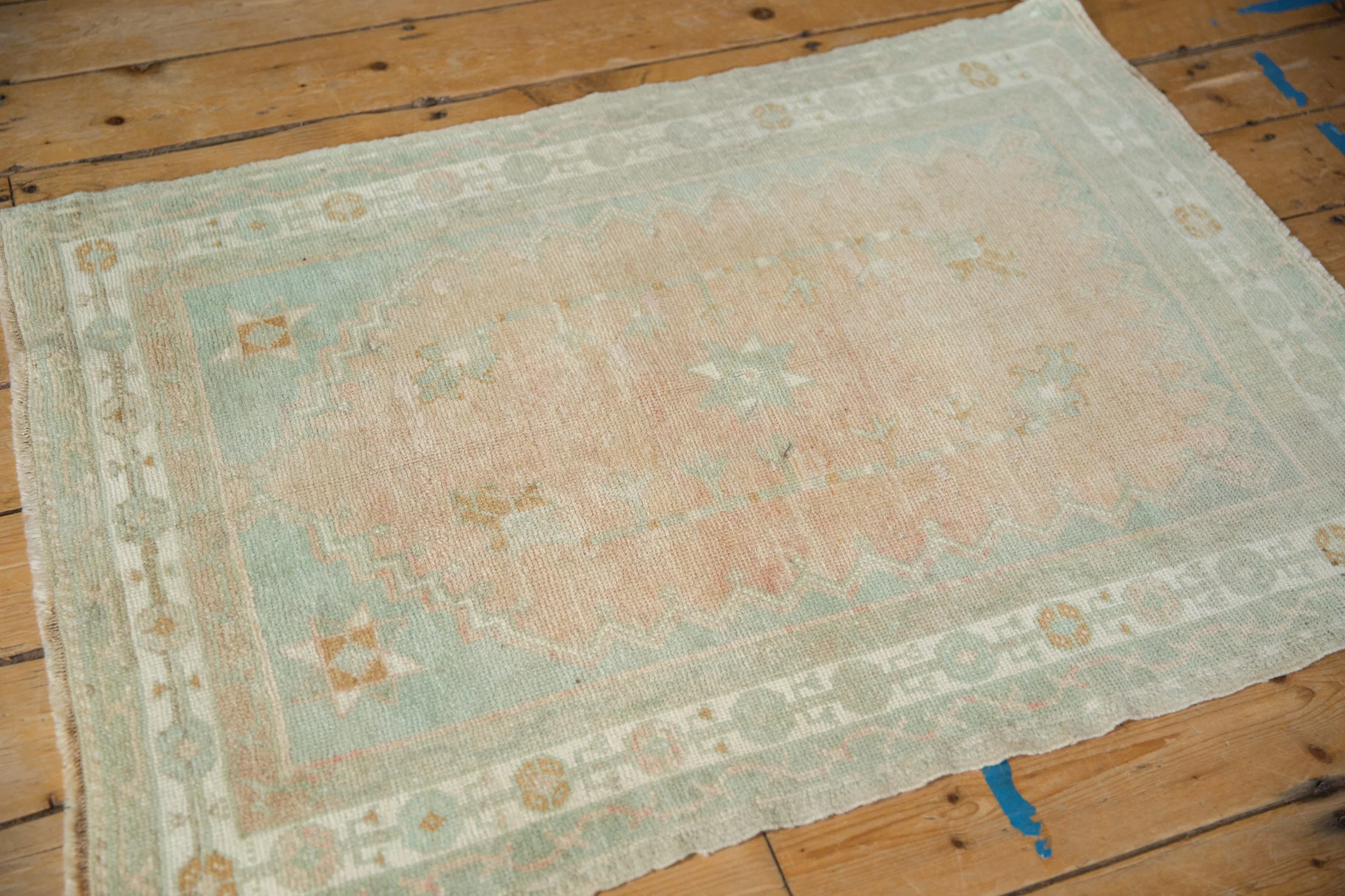 3x4 Vintage Distressed Oushak Square Rug - Image 6