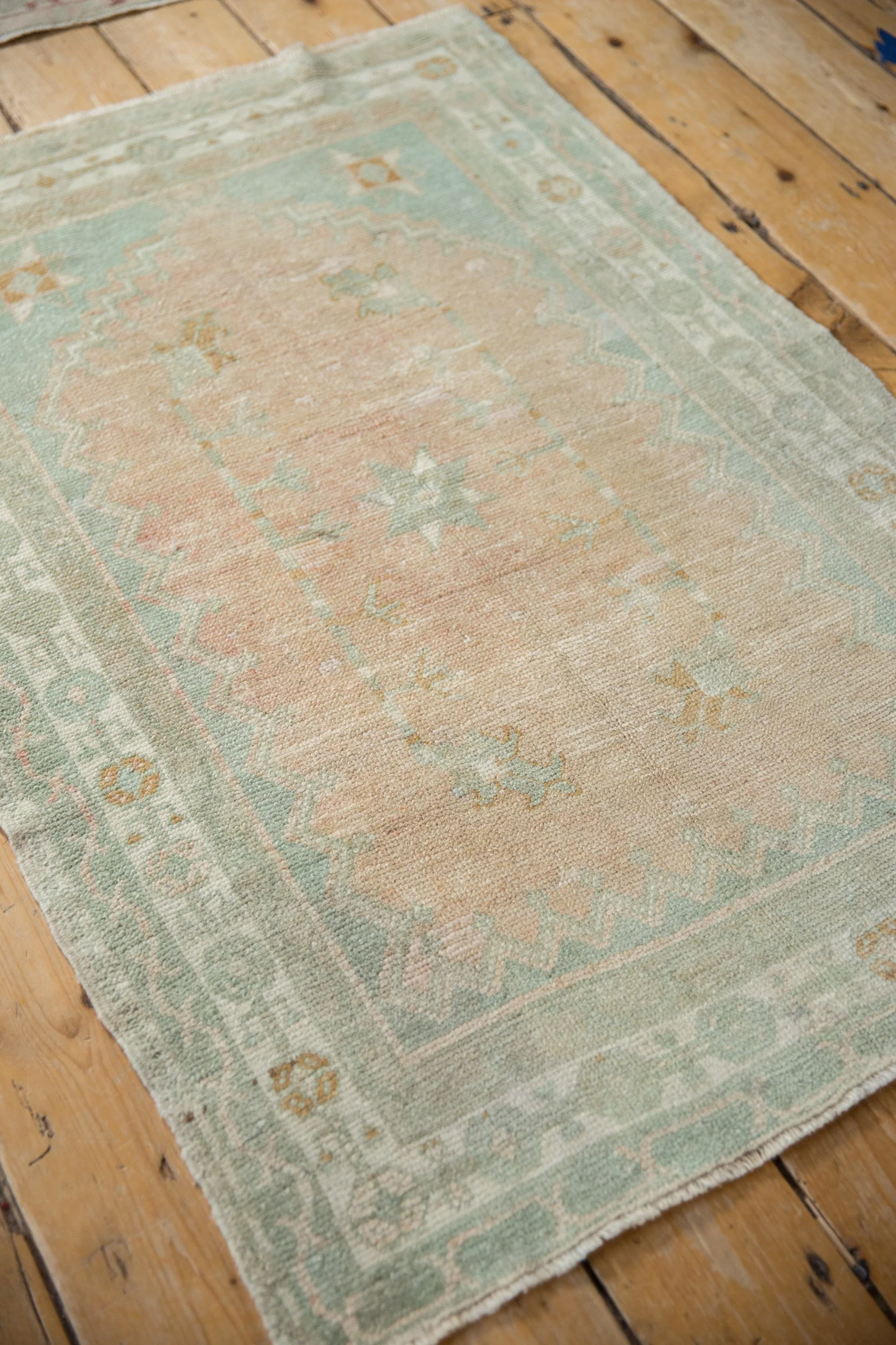 3x4 Vintage Distressed Oushak Square Rug - Image 8