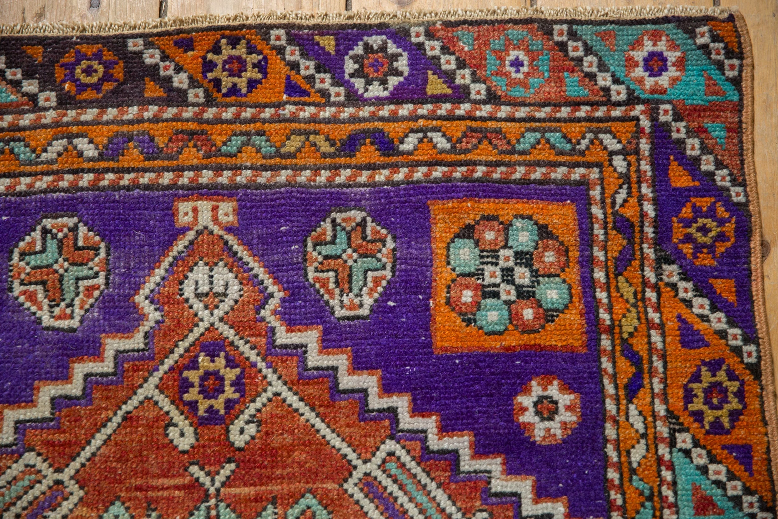 3x4 Vintage Distressed Oushak Square Rug - Image 3