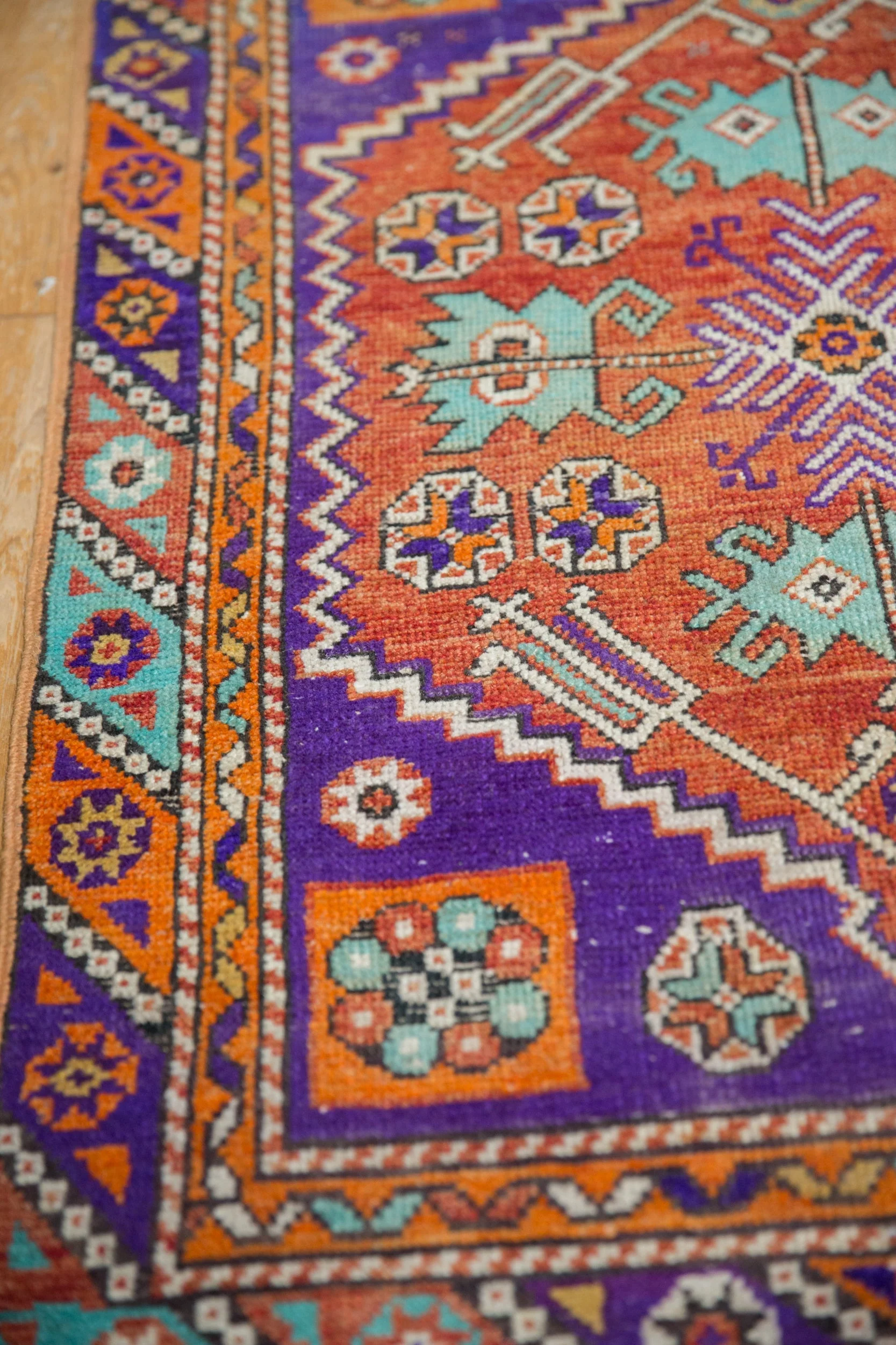 3x4 Vintage Distressed Oushak Square Rug - Image 5
