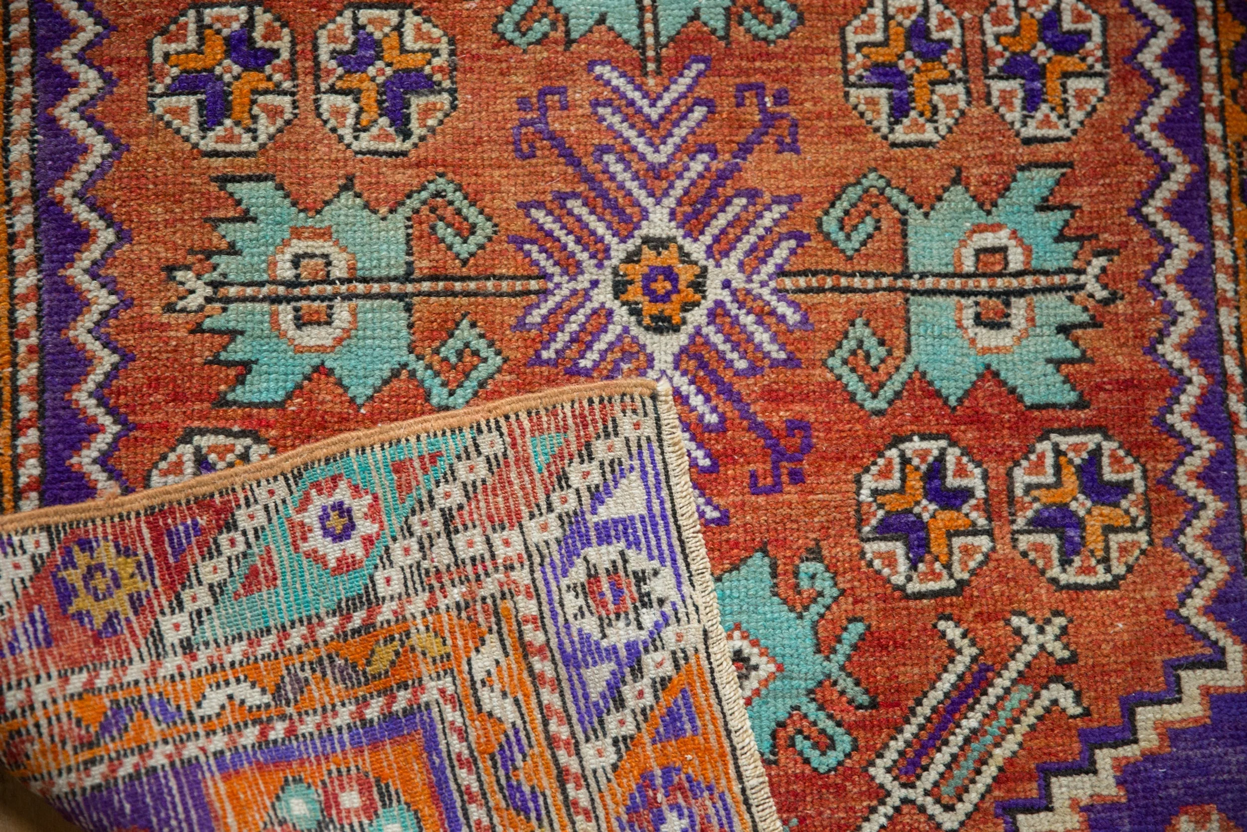 3x4 Vintage Distressed Oushak Square Rug - Image 9