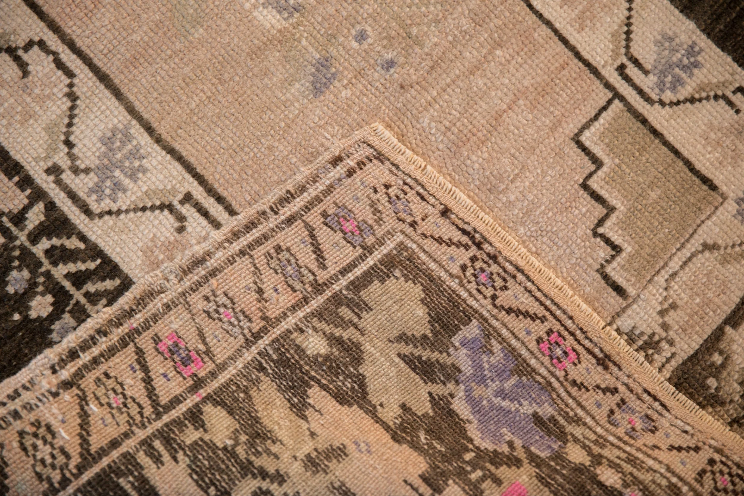 3x4 Vintage Distressed Oushak Square Rug - Image 9