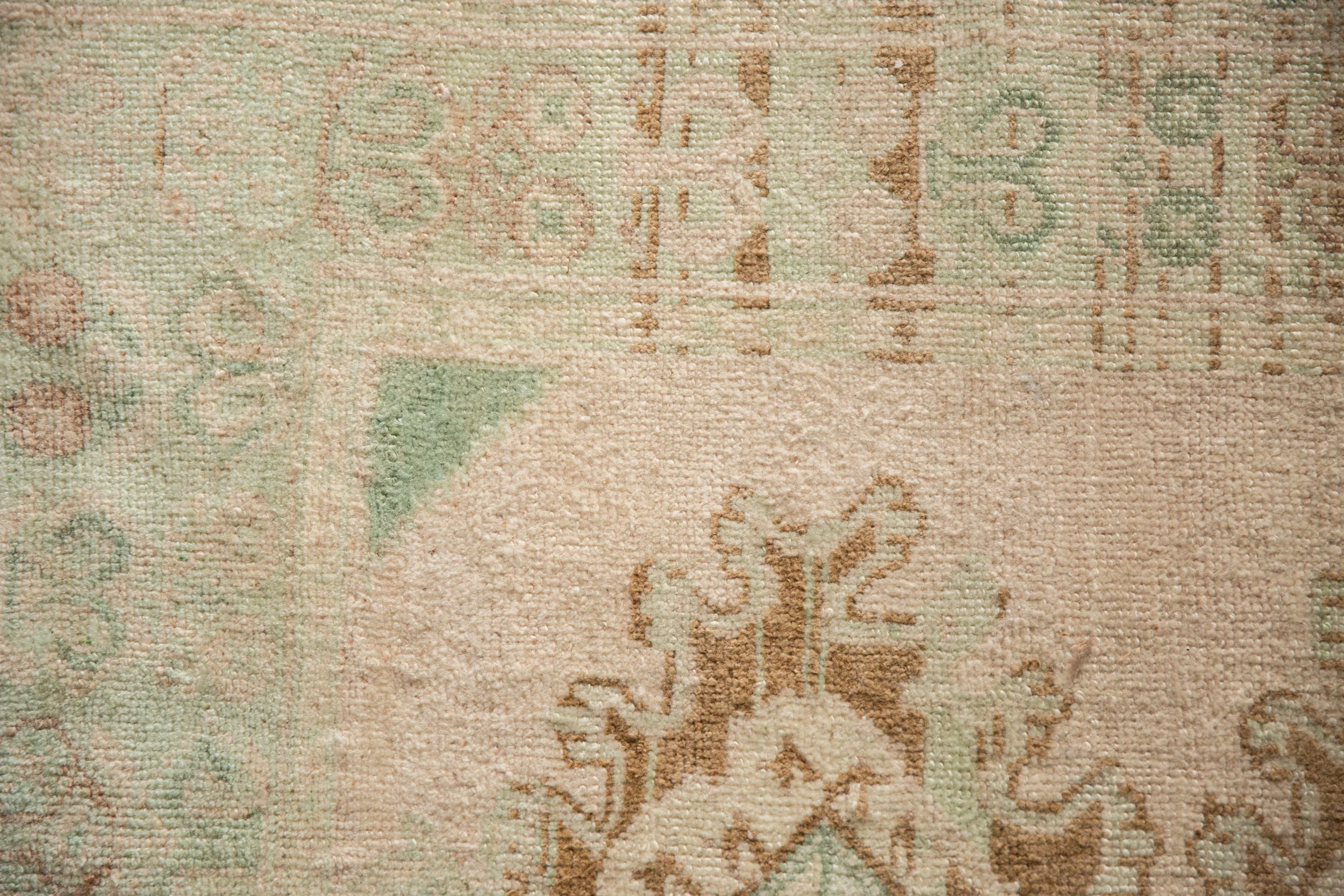 3x4 Vintage Distressed Oushak Square Rug - Image 3