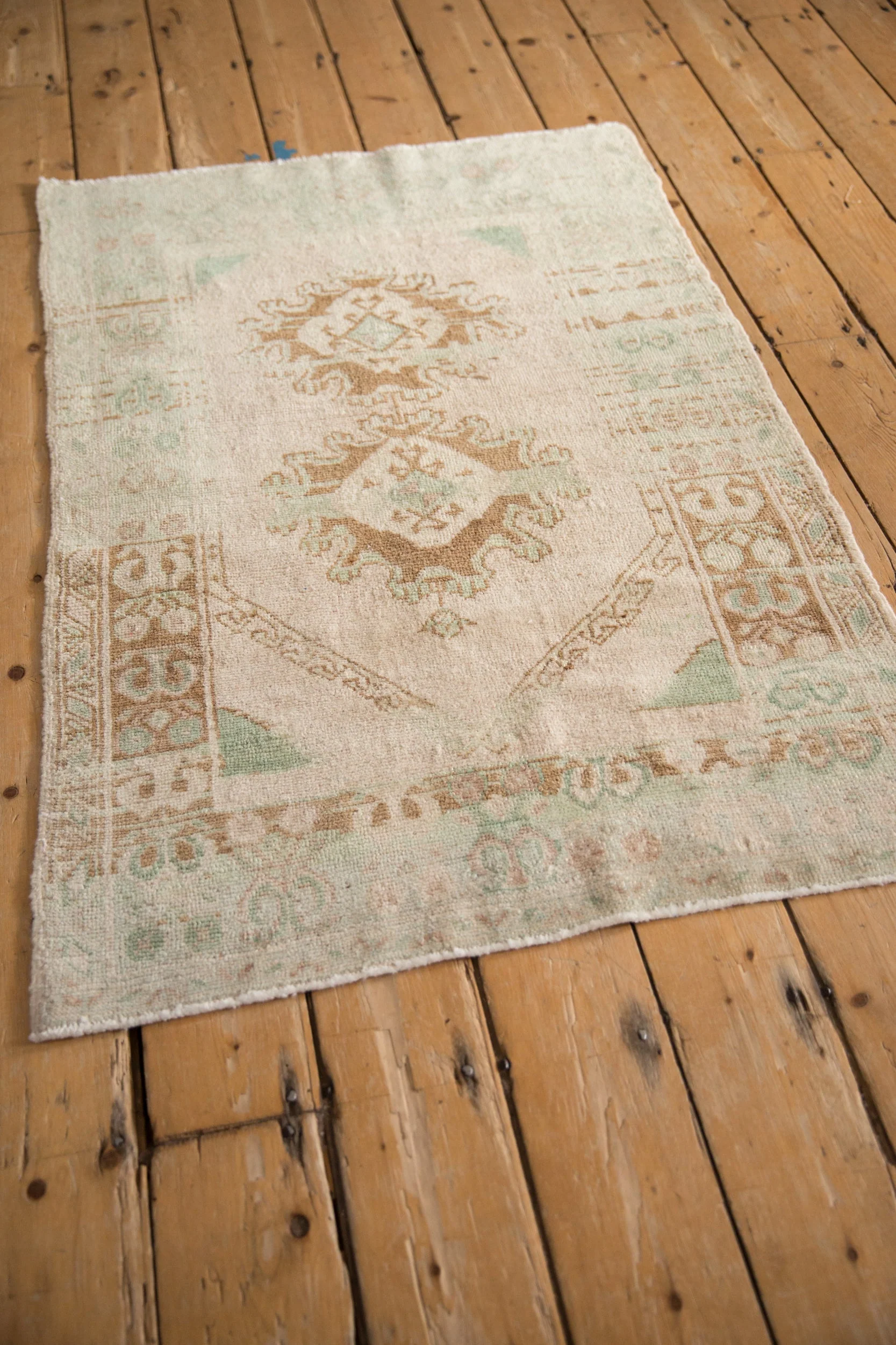 3x4 Vintage Distressed Oushak Square Rug - Image 4