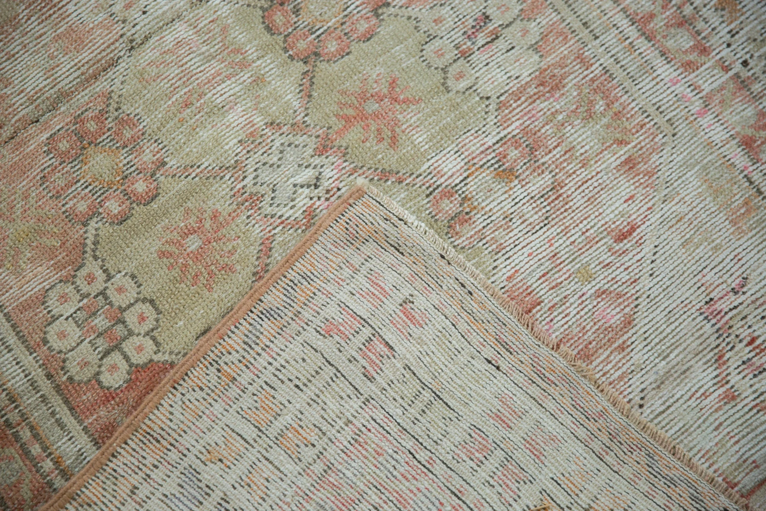 3x4 Vintage Distressed Oushak Square Rug - Image 10