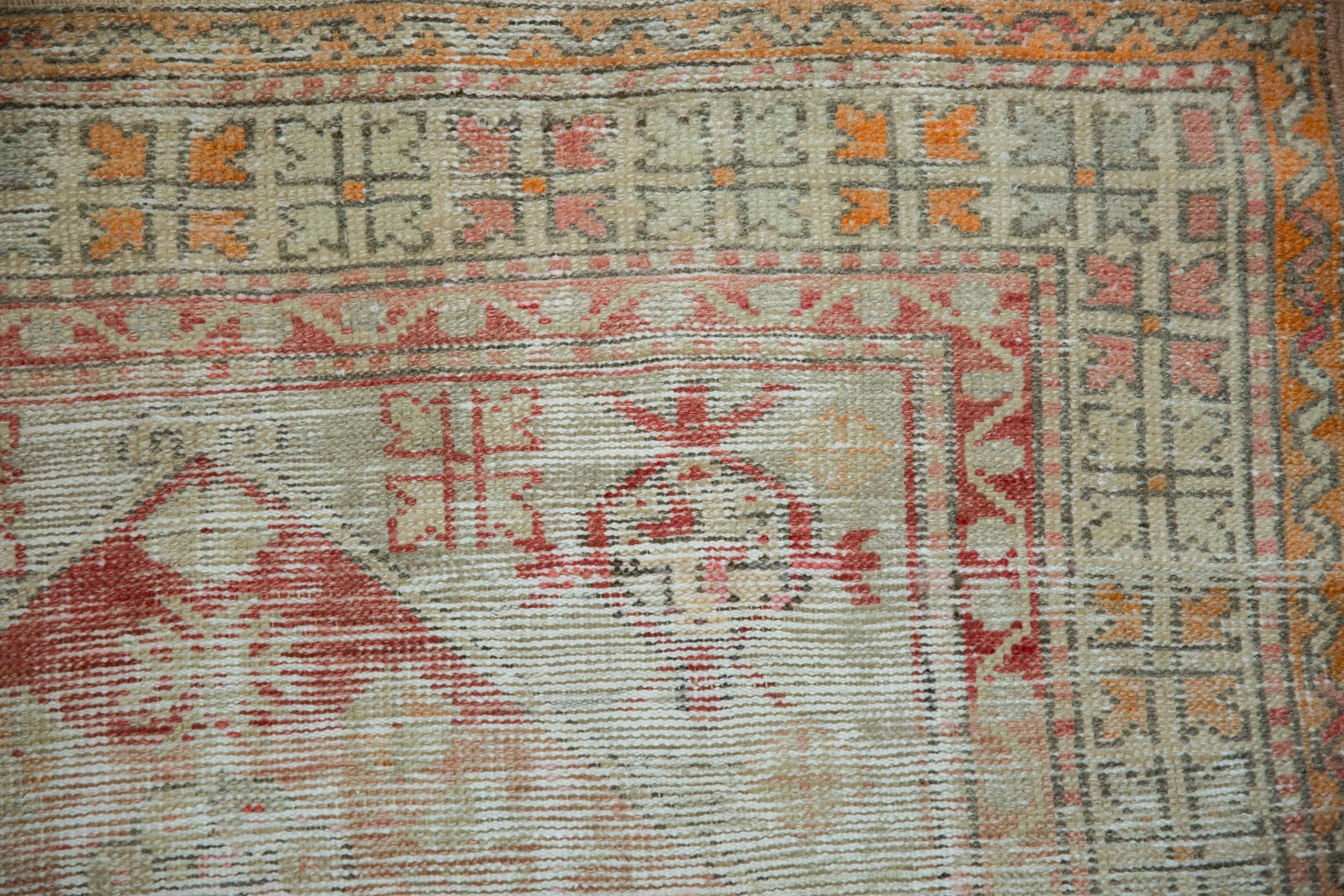 3x4 Vintage Distressed Oushak Square Rug - Image 3