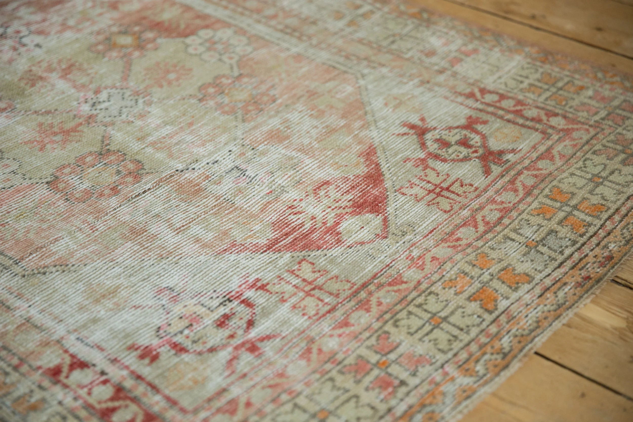 3x4 Vintage Distressed Oushak Square Rug - Image 5