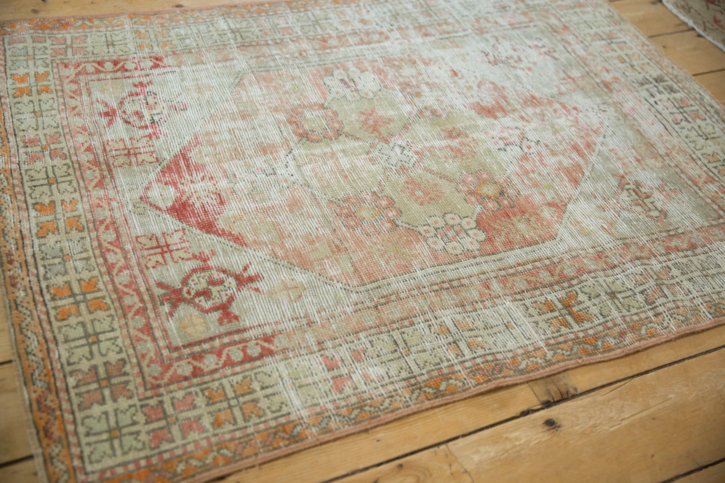 3x4 Vintage Distressed Oushak Square Rug - Image 6