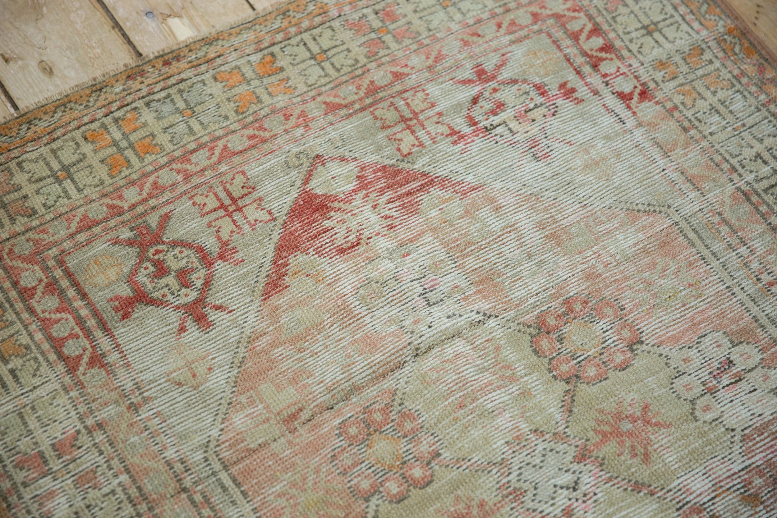 3x4 Vintage Distressed Oushak Square Rug - Image 8