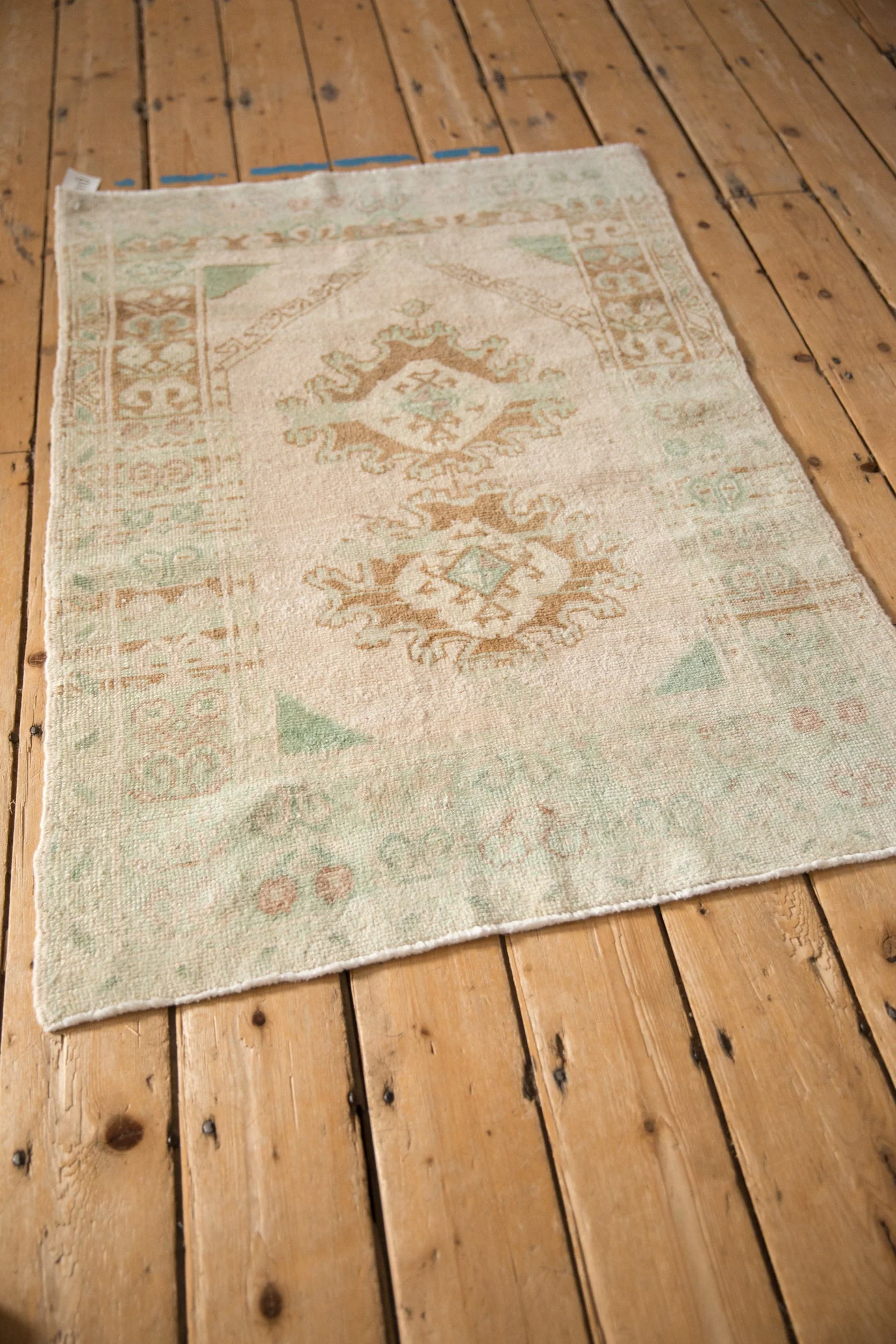 3x4 Vintage Distressed Oushak Square Rug - Image 6