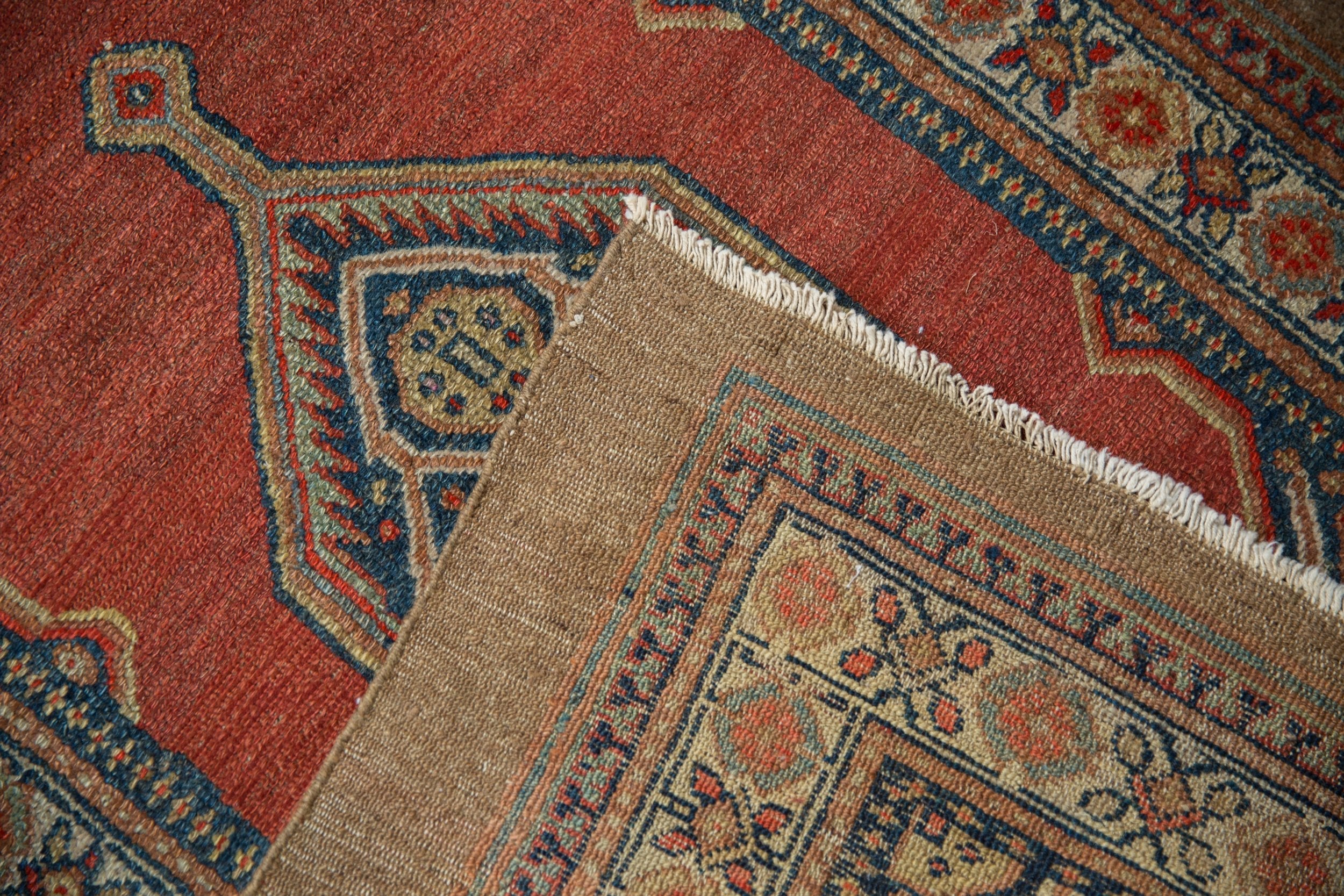3x4 Vintage Fine Camel Hair Serab Square Rug - Image 11