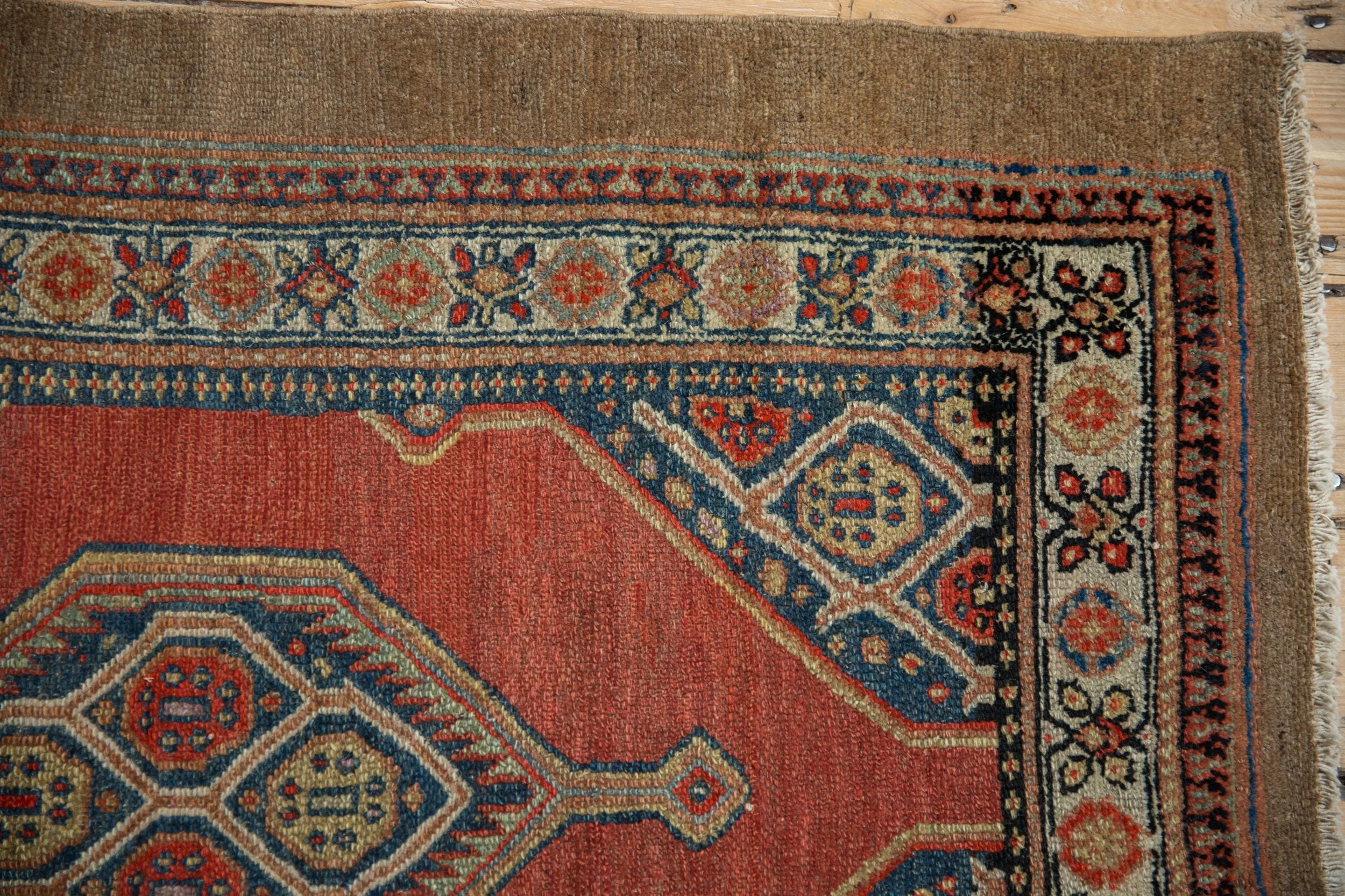 3x4 Vintage Fine Camel Hair Serab Square Rug - Image 6