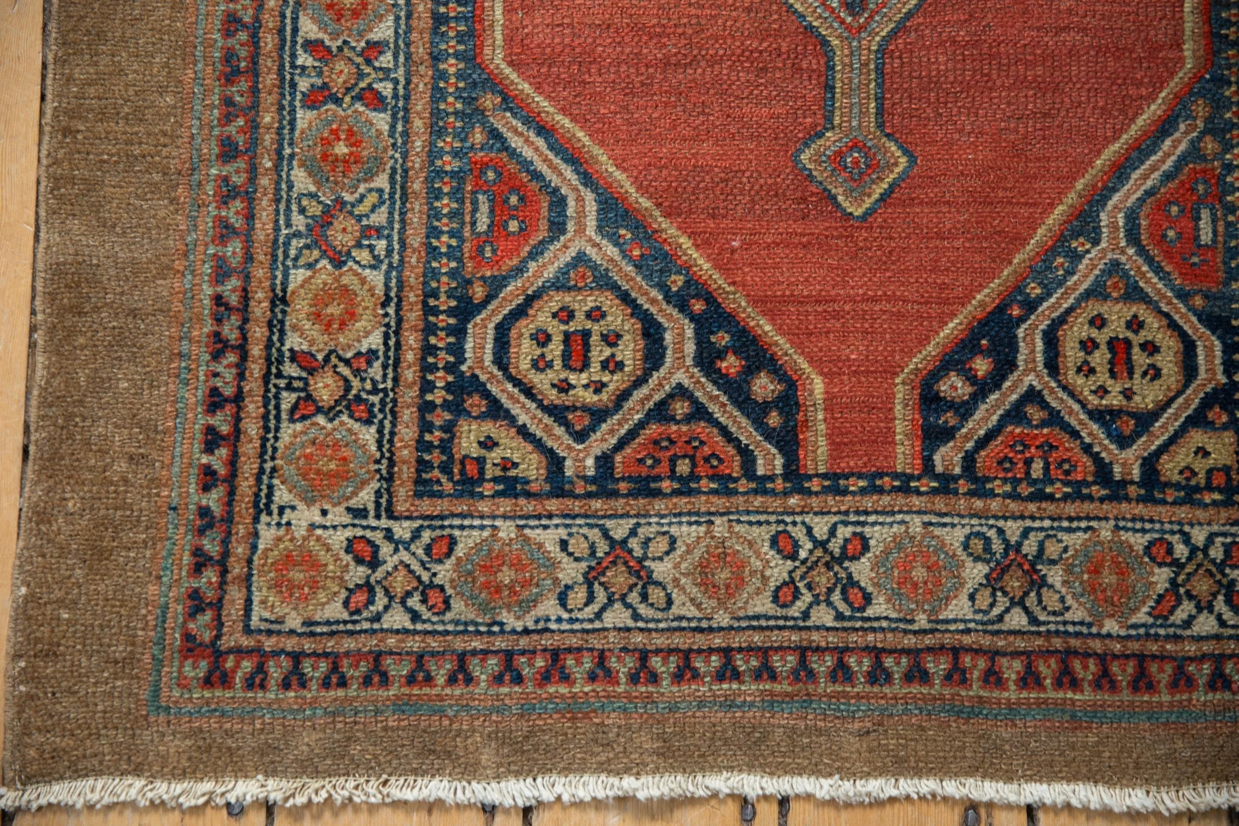 3x4 Vintage Fine Camel Hair Serab Square Rug - Image 8