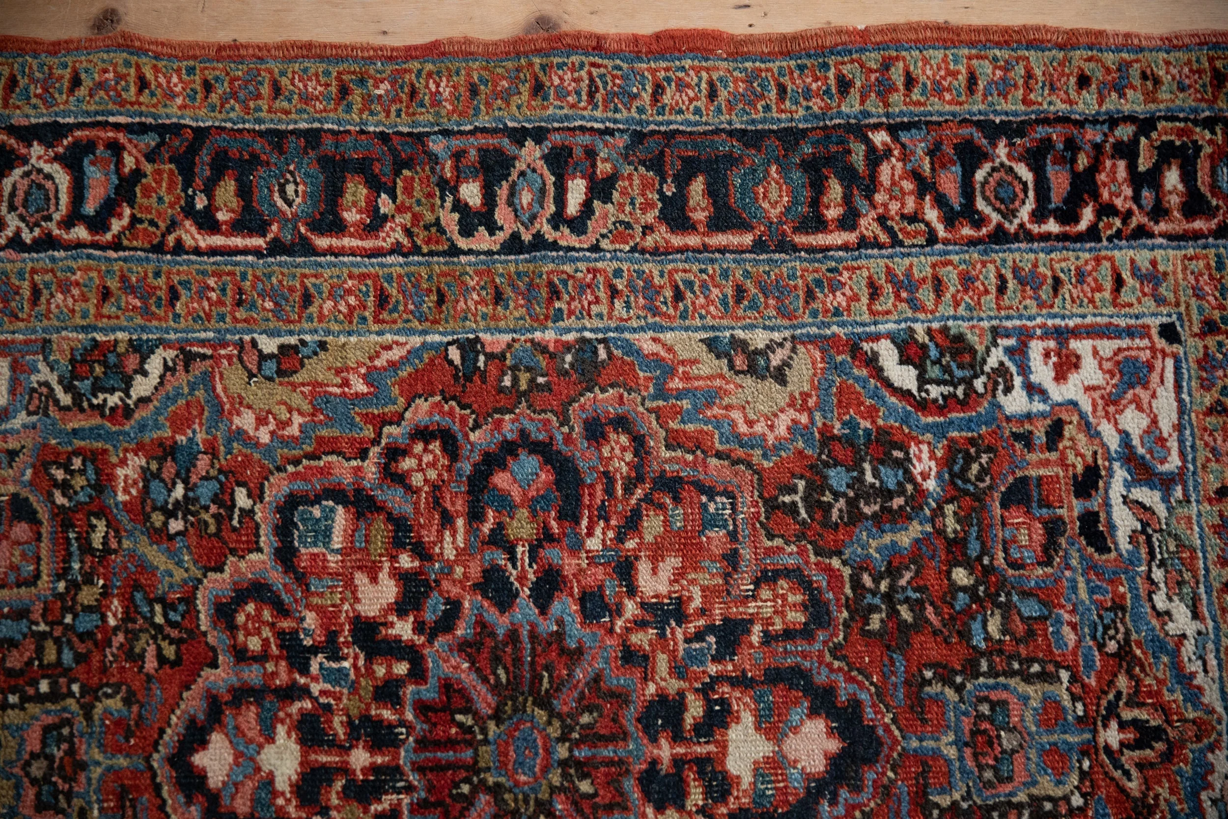 3x4 Vintage Fine Heriz Square Rug - Image 3