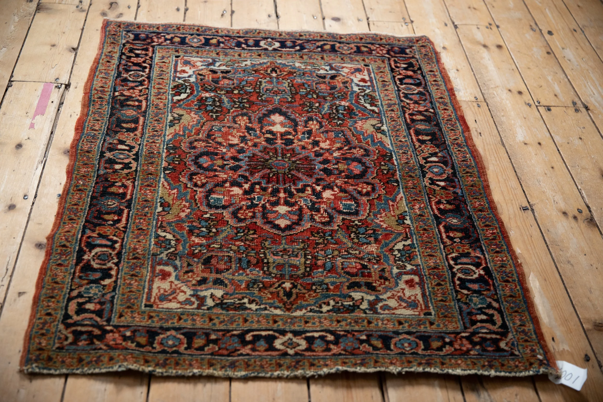 3x4 Vintage Fine Heriz Square Rug - Image 6
