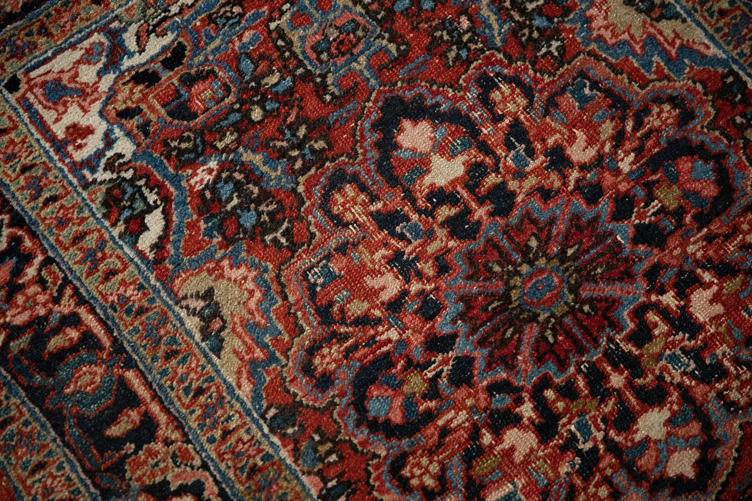 3x4 Vintage Fine Heriz Square Rug - Image 7