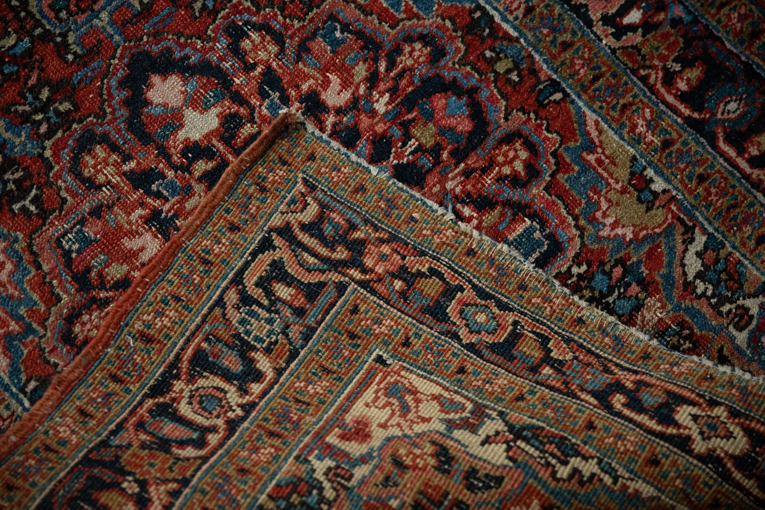3x4 Vintage Fine Heriz Square Rug - Image 9