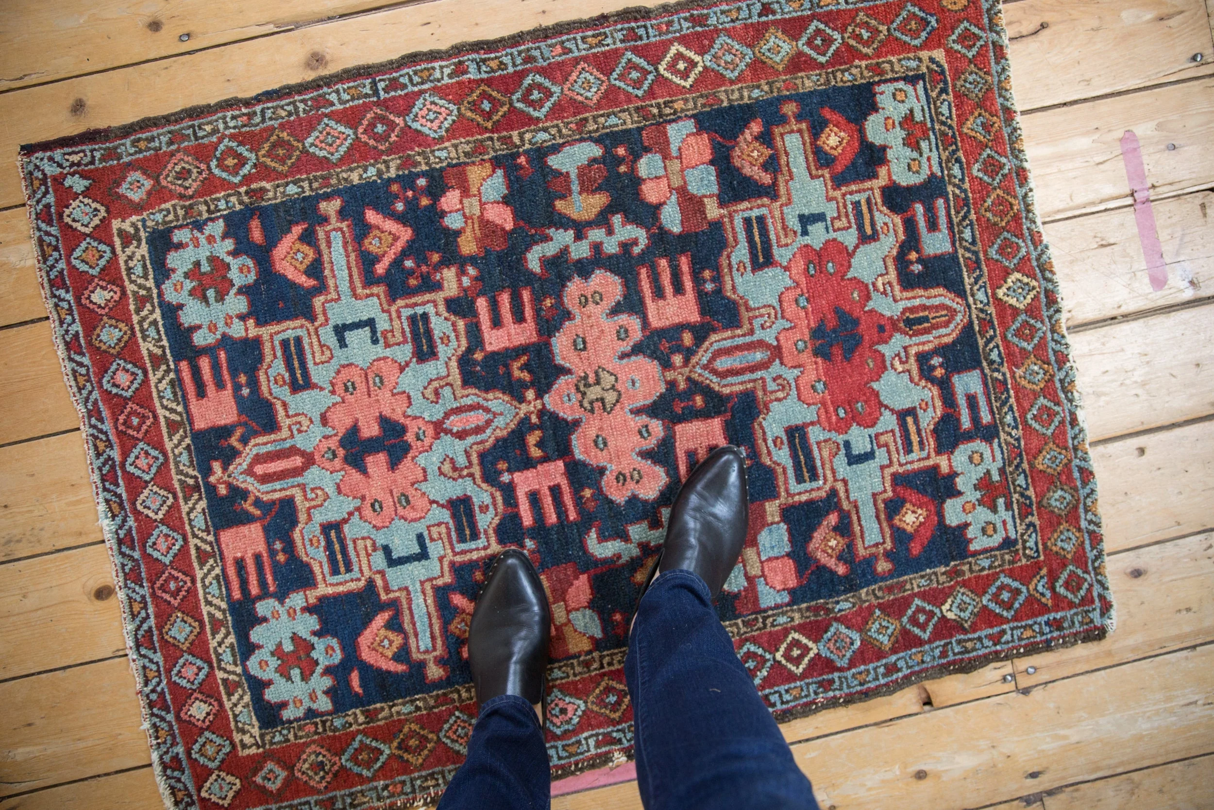 3x4 Vintage Karaja Square Rug - Image 2