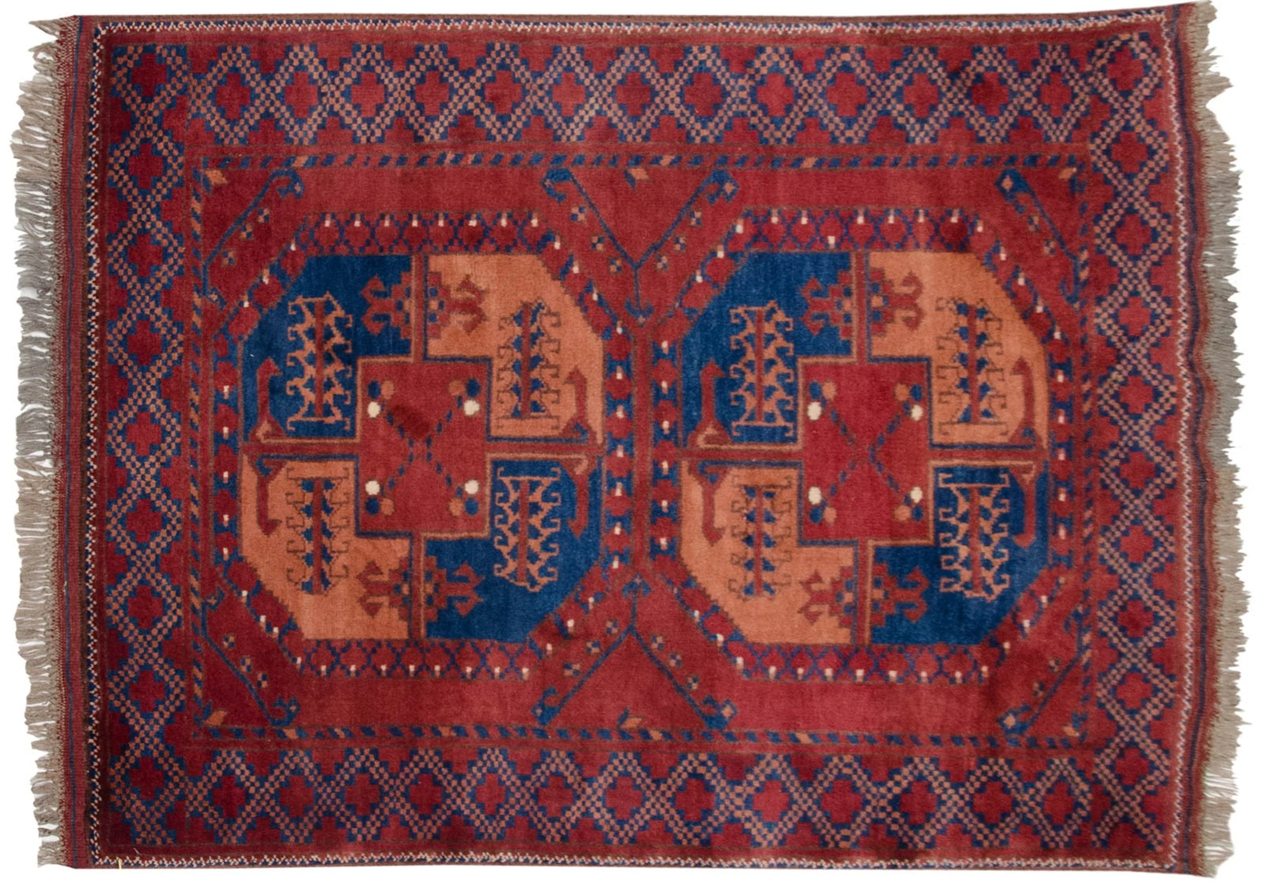 3x4 Vintage Pakistani Ersari Design Square Rug - Image 7
