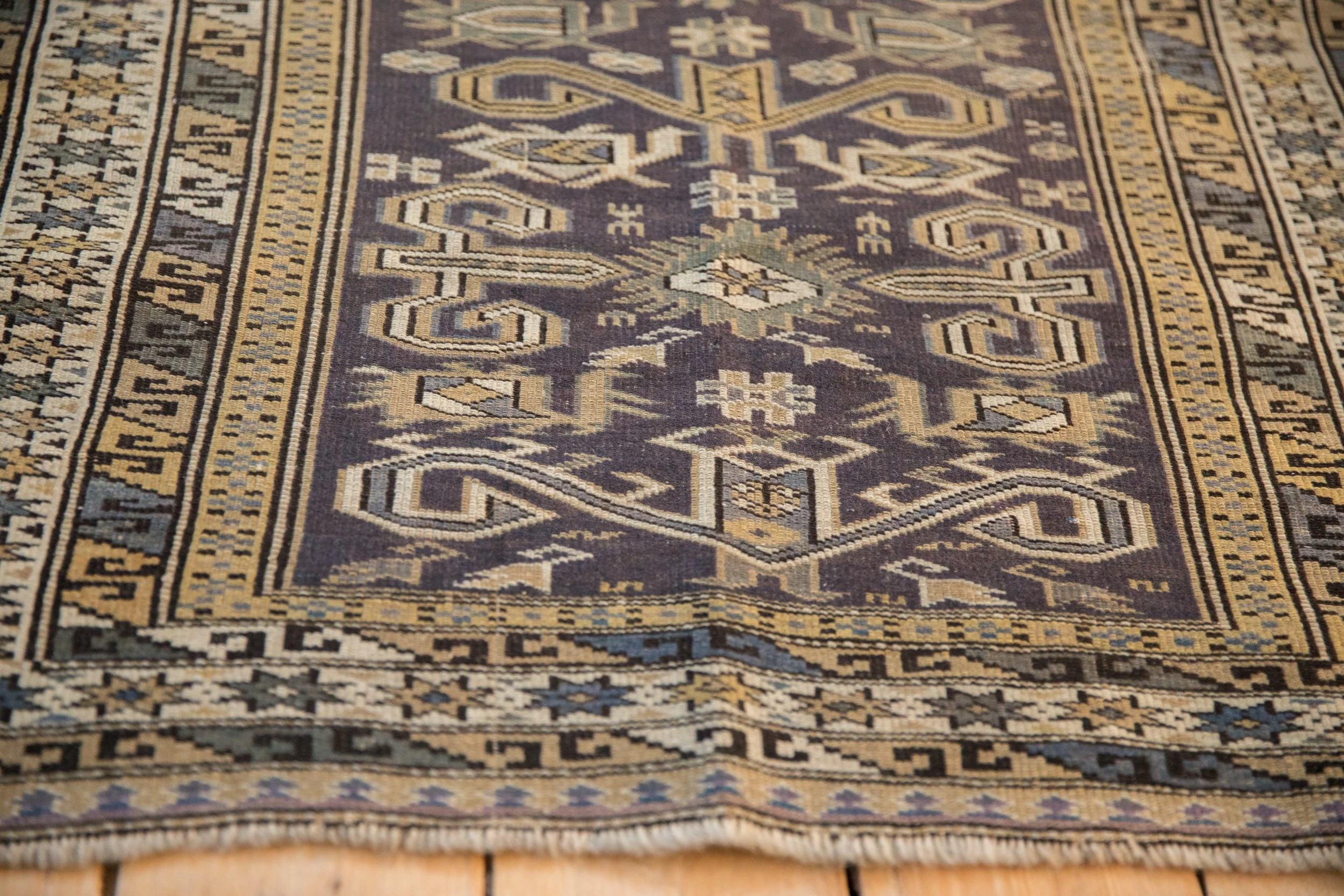 3x4 Vintage Shirvan Square Rug - Image 7
