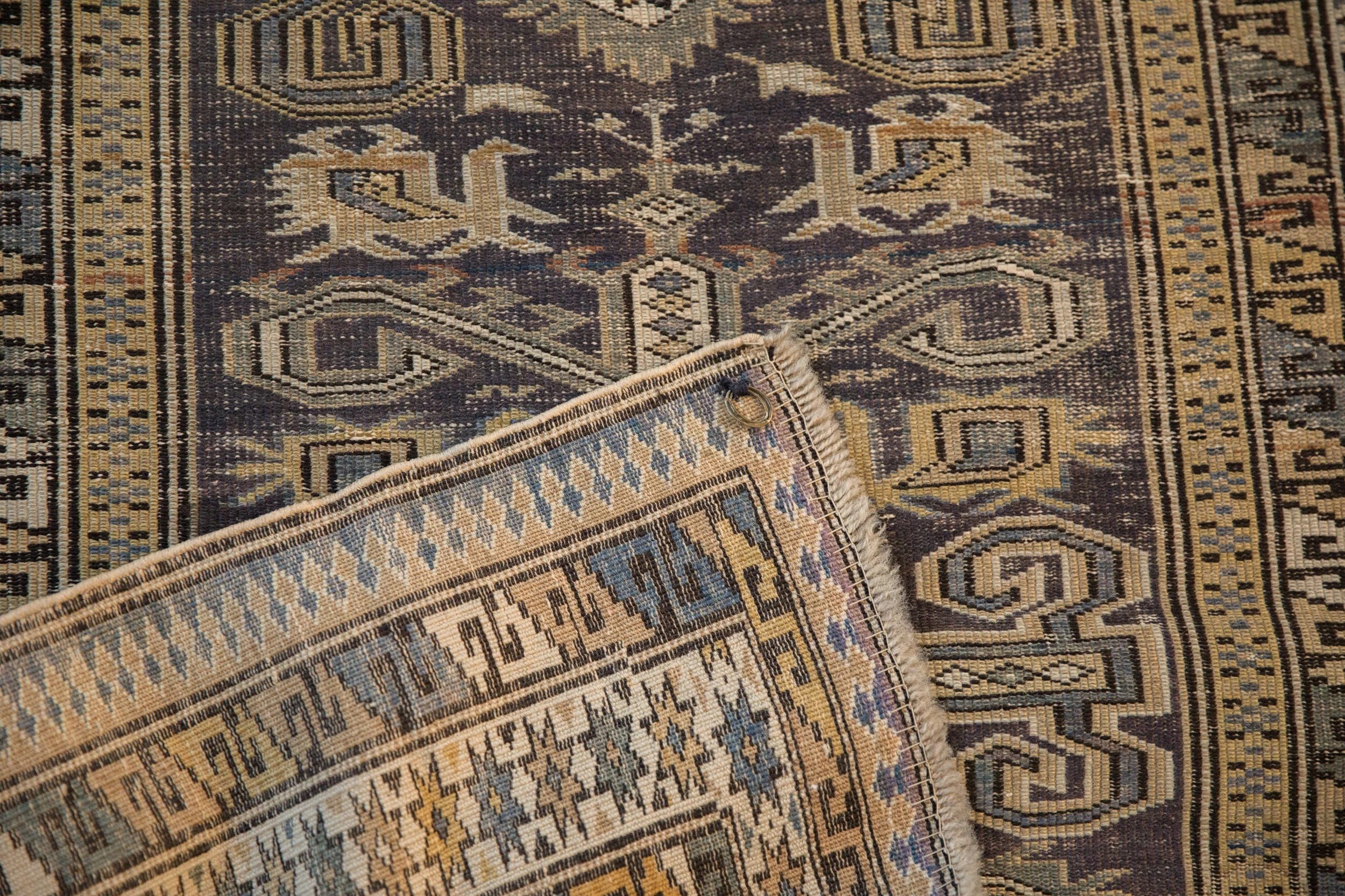 3x4 Vintage Shirvan Square Rug - Image 9