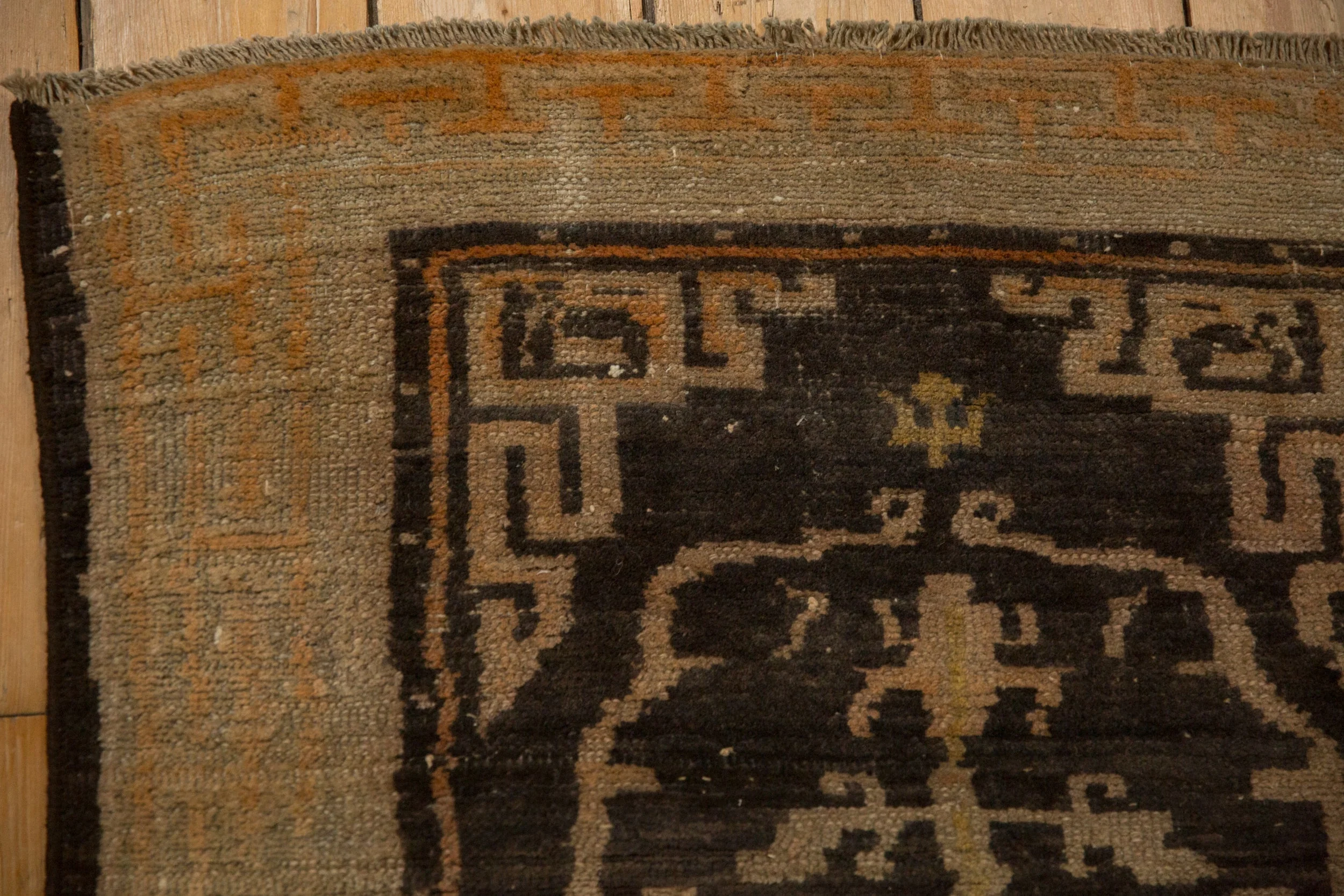 3x5.5 Antique Tibetan Rug - Image 3