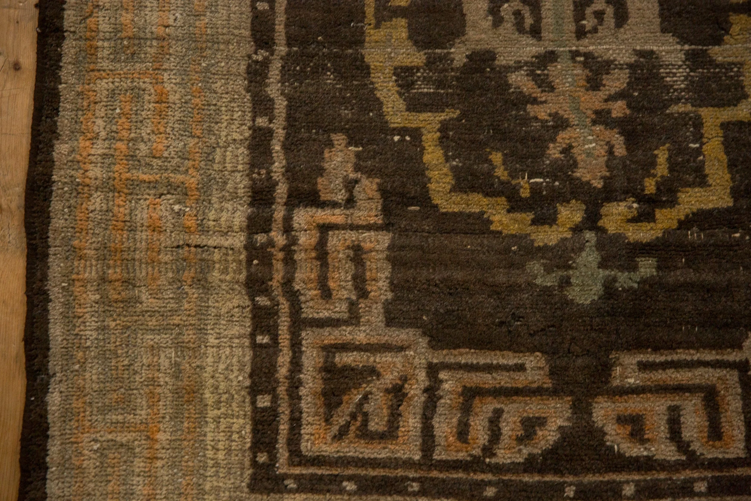 3x5.5 Antique Tibetan Rug - Image 6