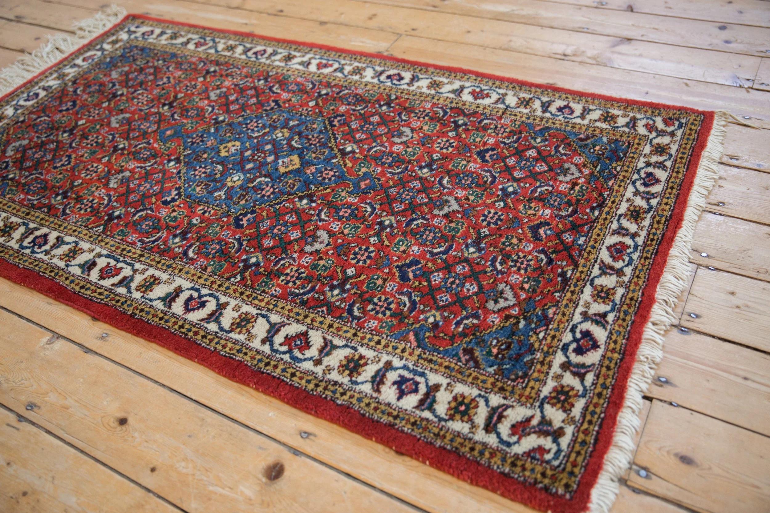 3x5.5 Vintage Ardebil Rug - Image 3