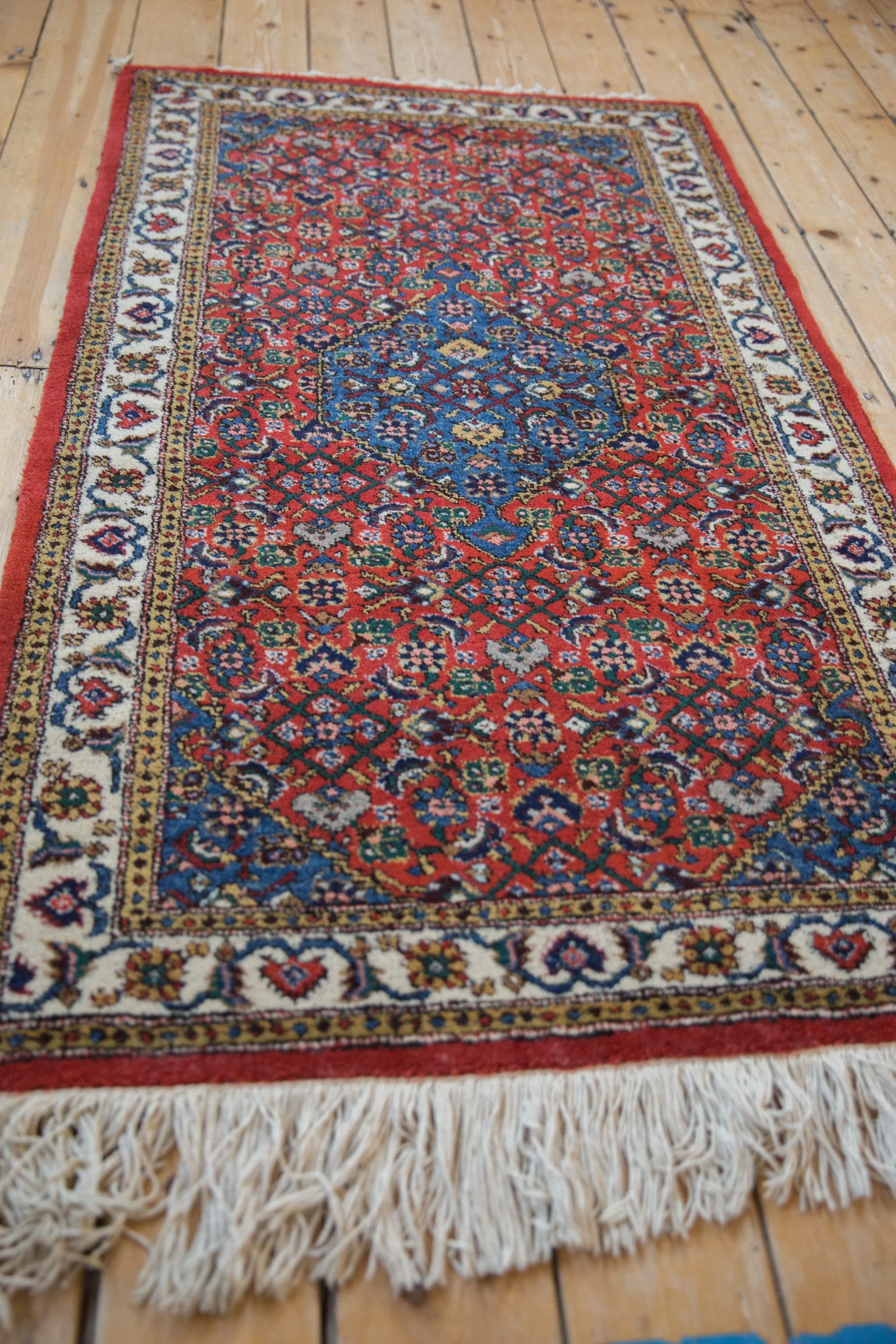 3x5.5 Vintage Ardebil Rug - Image 6