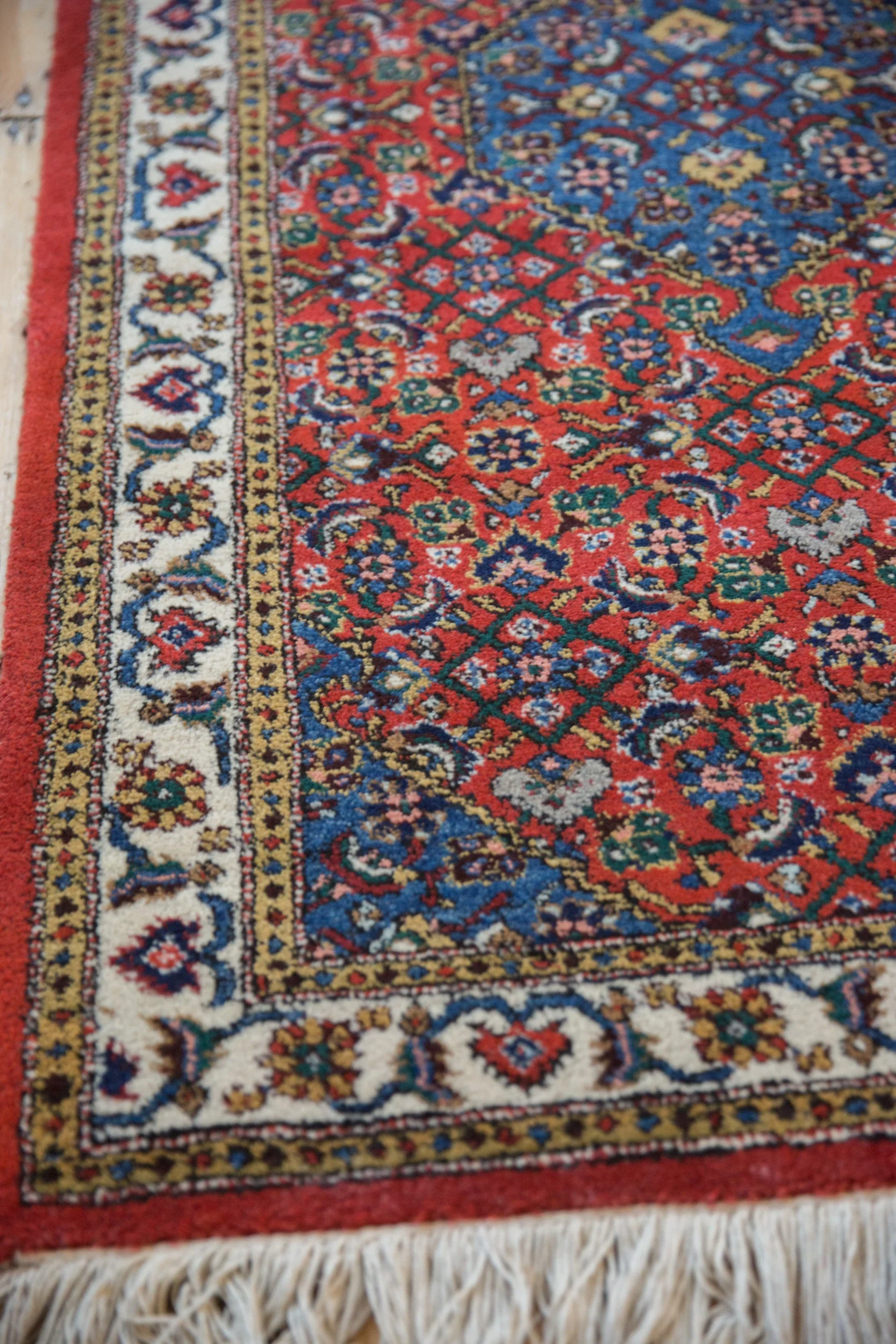 3x5.5 Vintage Ardebil Rug - Image 7