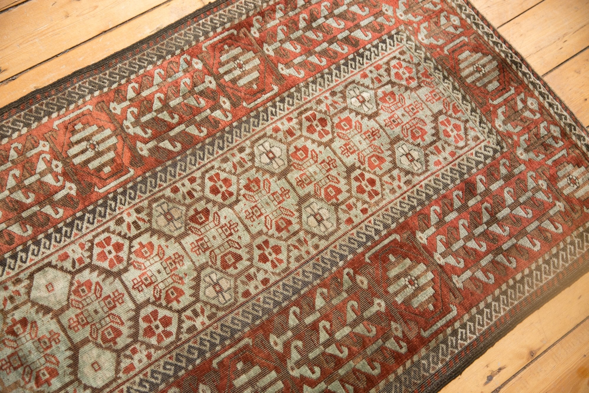 3x5.5 Vintage Distressed Belouch Rug - Image 3