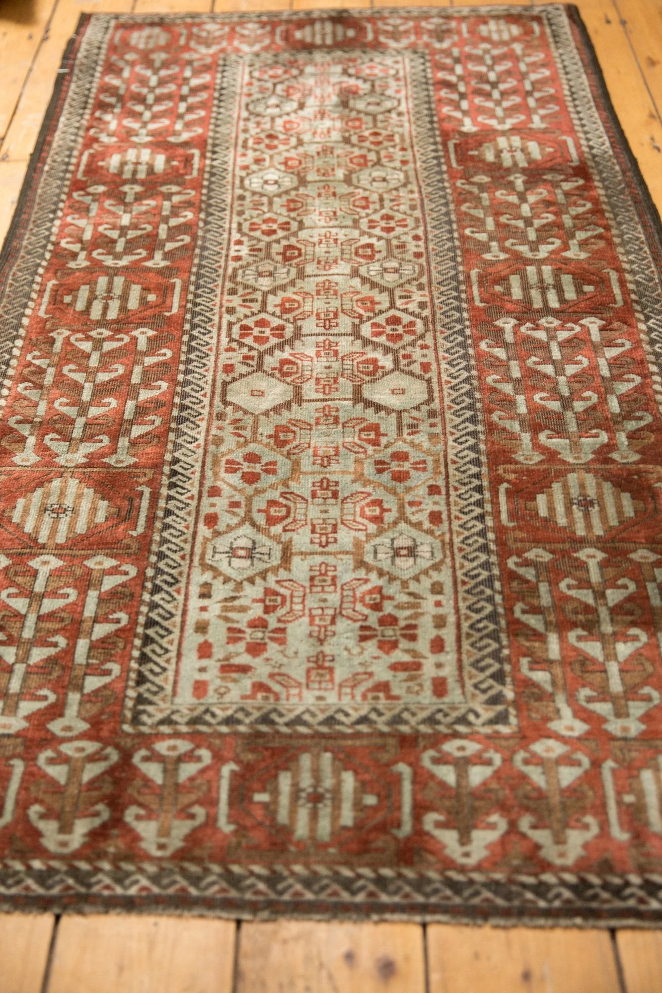 3x5.5 Vintage Distressed Belouch Rug - Image 5